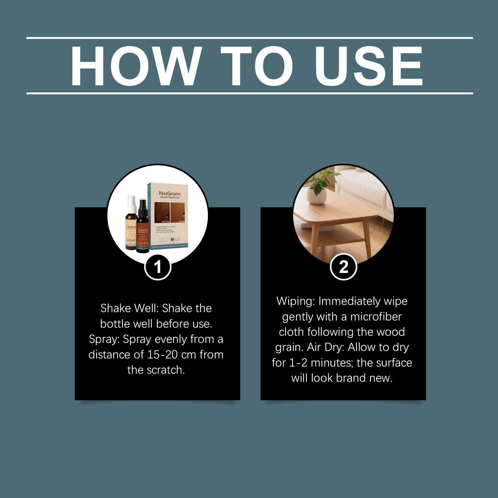 Wood Floor Scratch Repair Kit Restore Hardwood Laminate Finish No Sanding Needed
