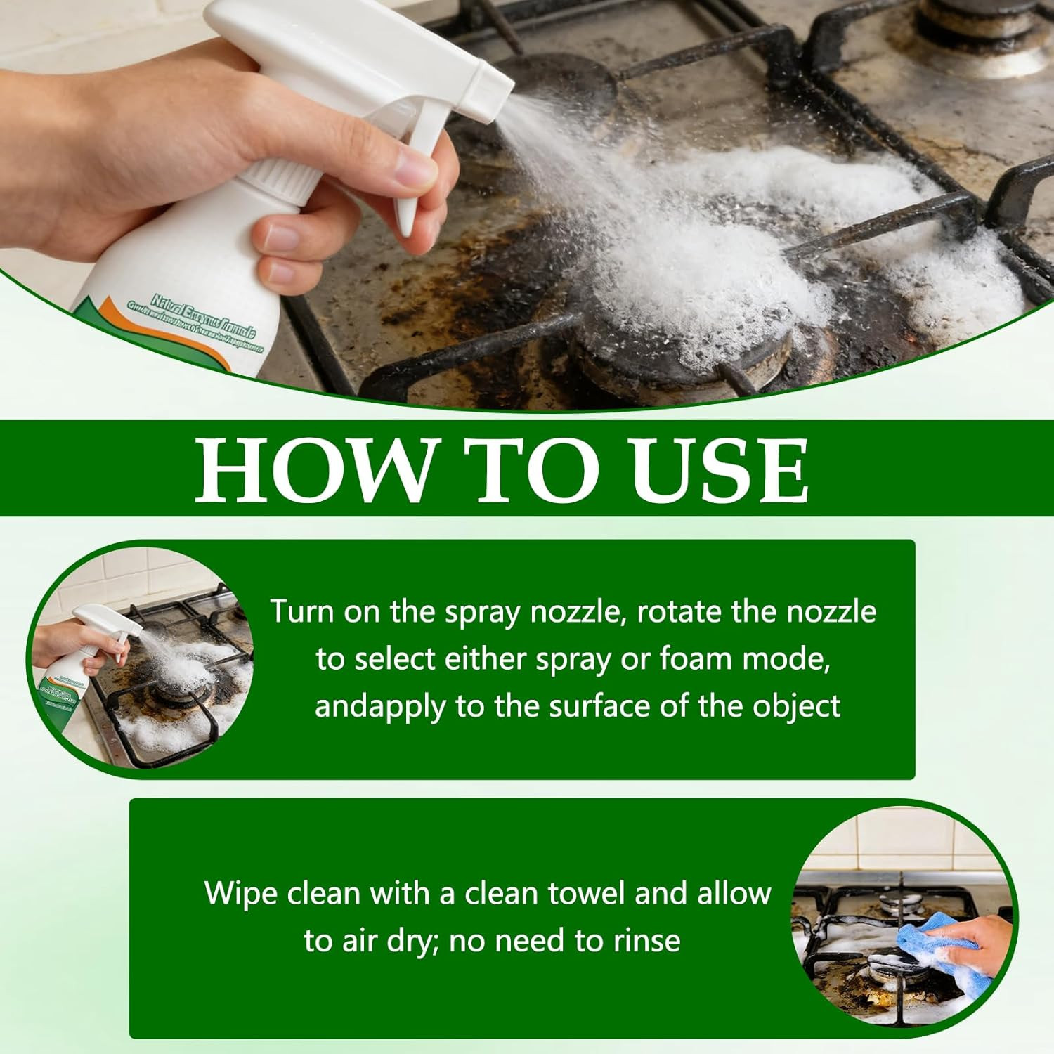 Kitchen Cleaner Remover Spray,Multifunctional Kitchen Appliance Cleaner,Kitchen