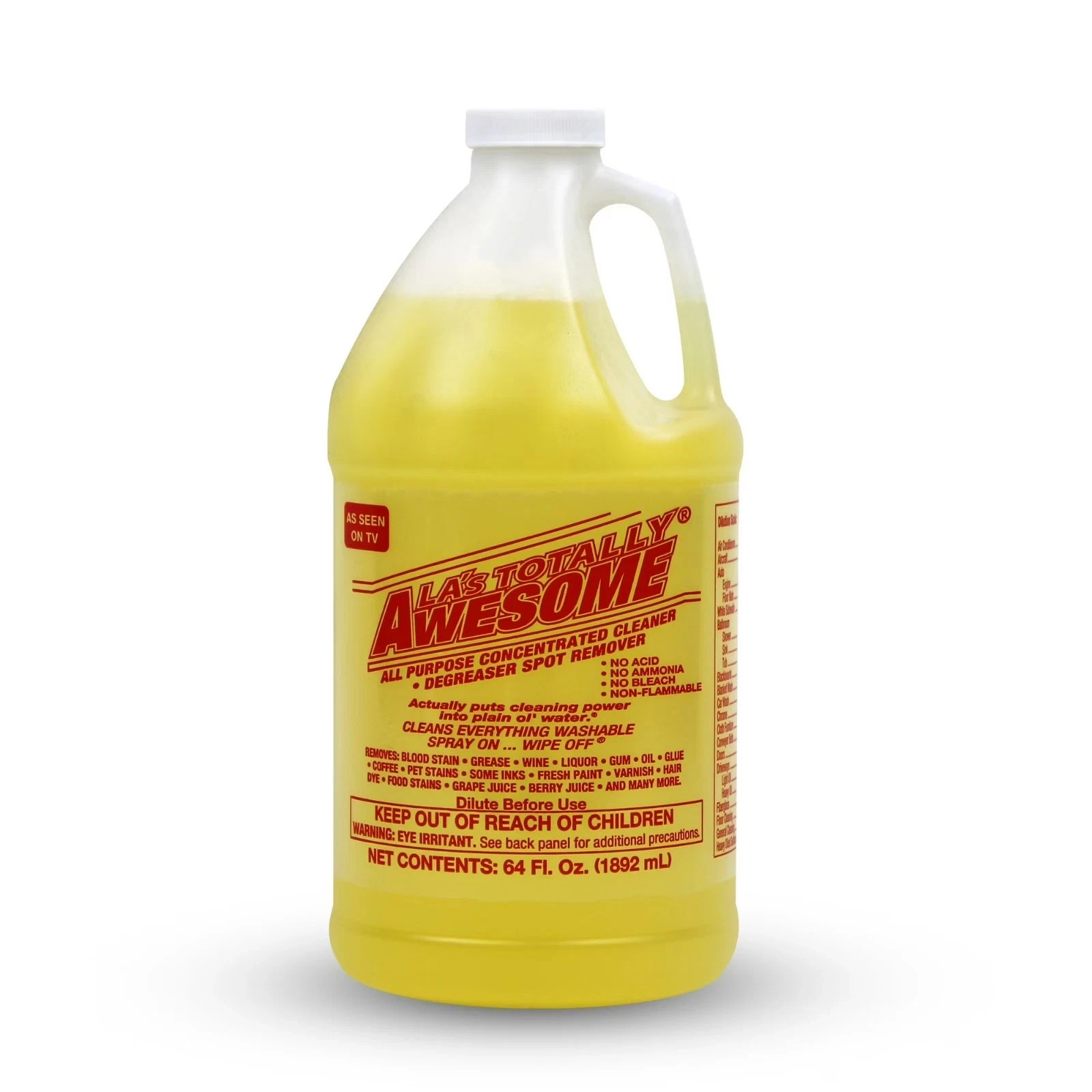 LA’s Totally Awesome All Purpose Concentrated Cleaner & Degreaser, 64 fl oz