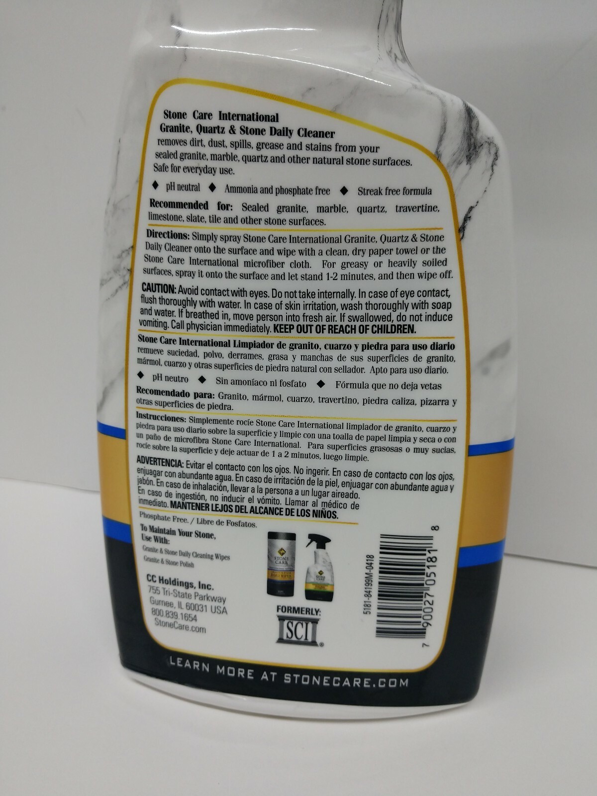 Stone Care 5181 Granite, Quartz & Stone Daily Cleaner, 32 Oz