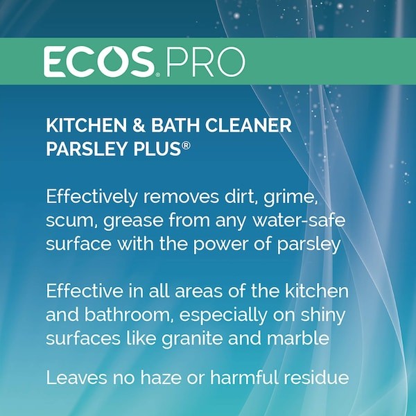 Ecos Pro Pl9746/6 Kitchen And Bathroom Cleaner, Gray, 32 Oz