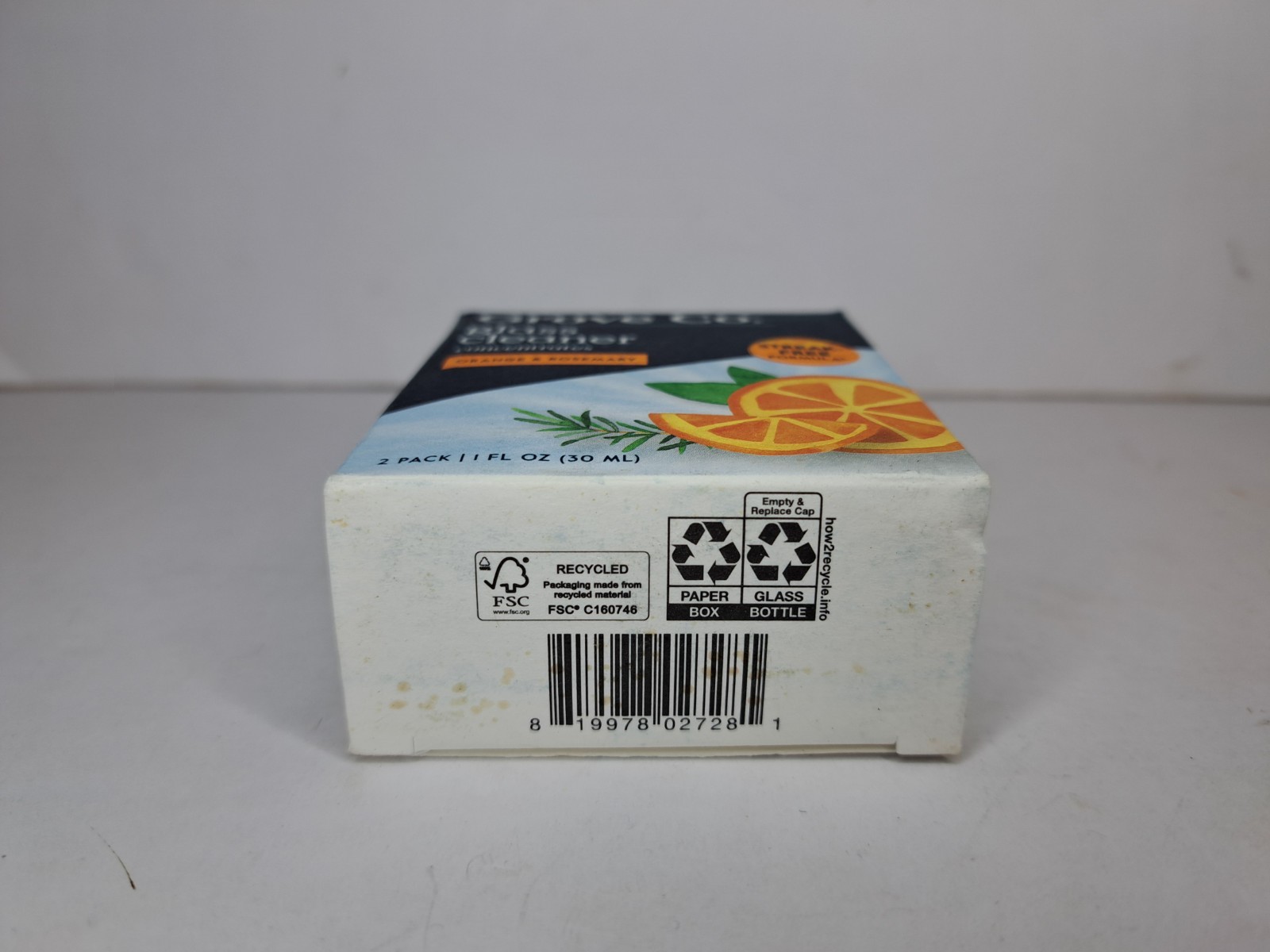 Grove Co Glass Cleaner Concentrates – Orange & Rosemary – 2pk