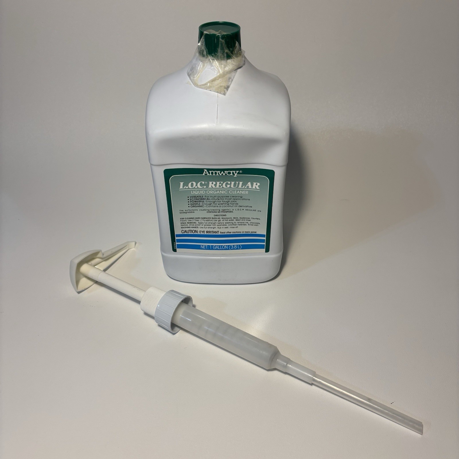 NOS Vintage 1990 Amway L.O.C Regular – 1 Gallon (3.8L) Includes Pump Attachment