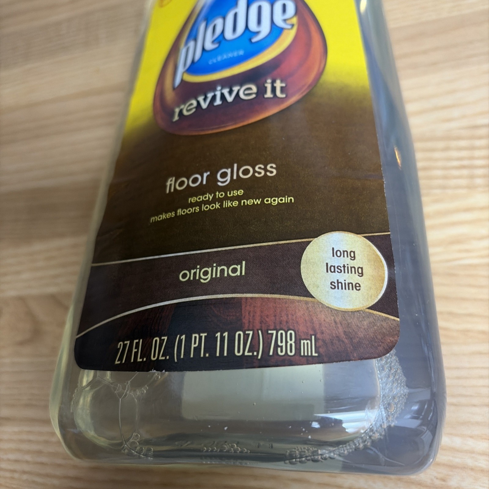 Pledge Revive It Original Floor Gloss Cleaner for Long Lasting Shine 27 oz NEW