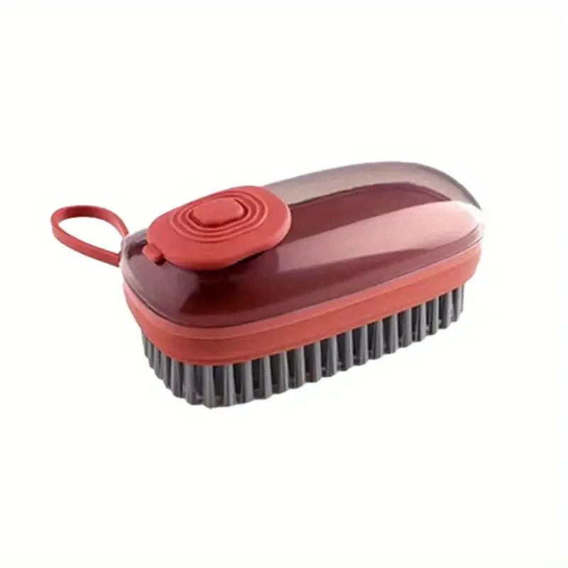 Dish Washing Up Brush Sponge With Liquid Soap Dispenser Scrubber Cleaning Brush