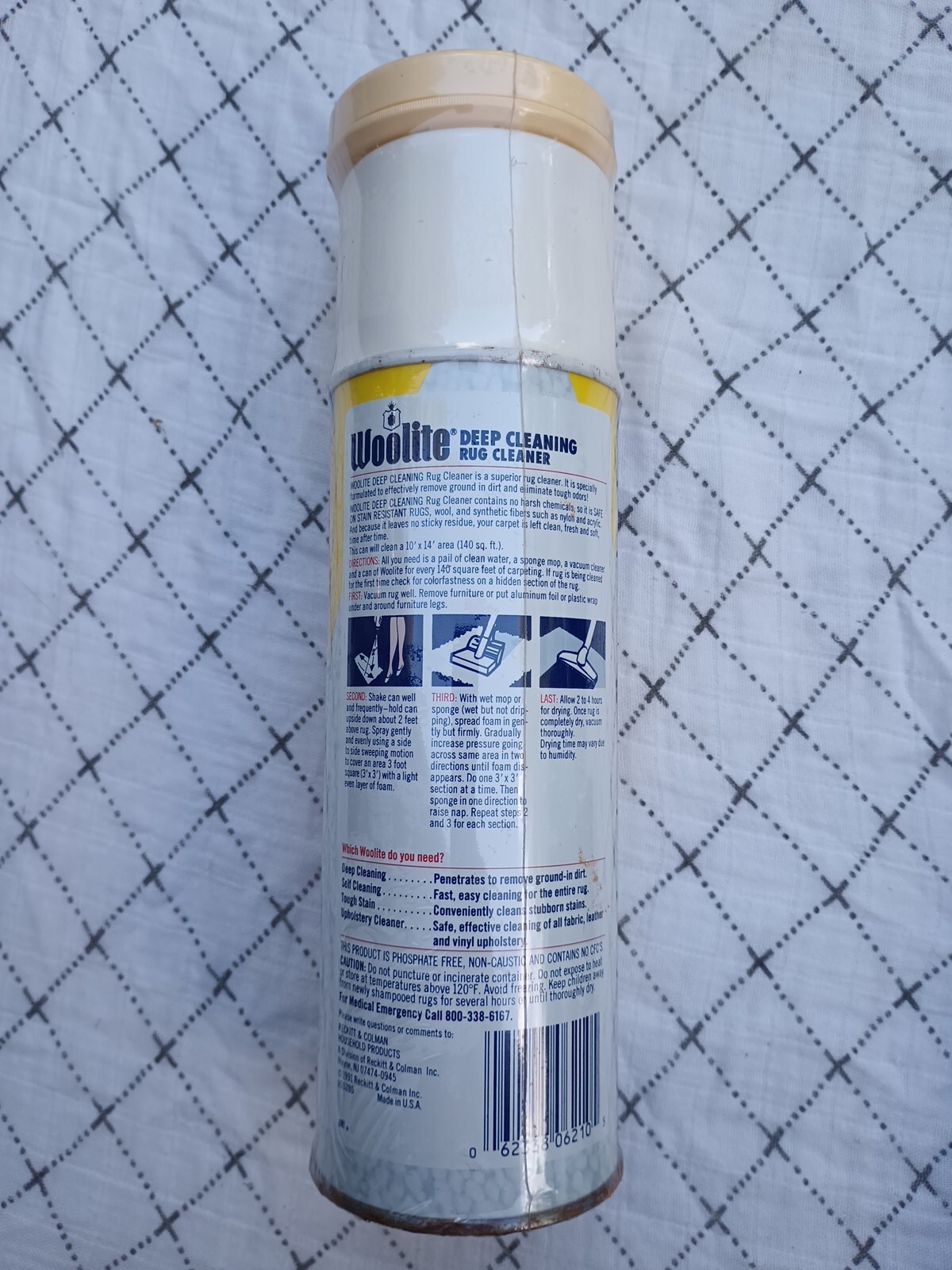 NOS Vintage Woolite Deep Cleaning Carpet Cleaner 1991 22oz Free Airwick