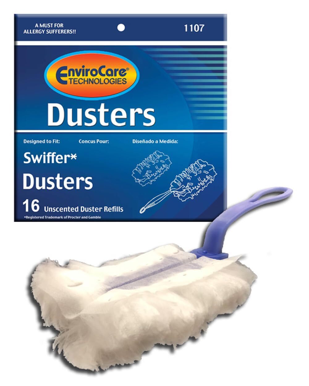 Duster Refill Designed To Fit Swiffer Unscented Dusters 16 Pack