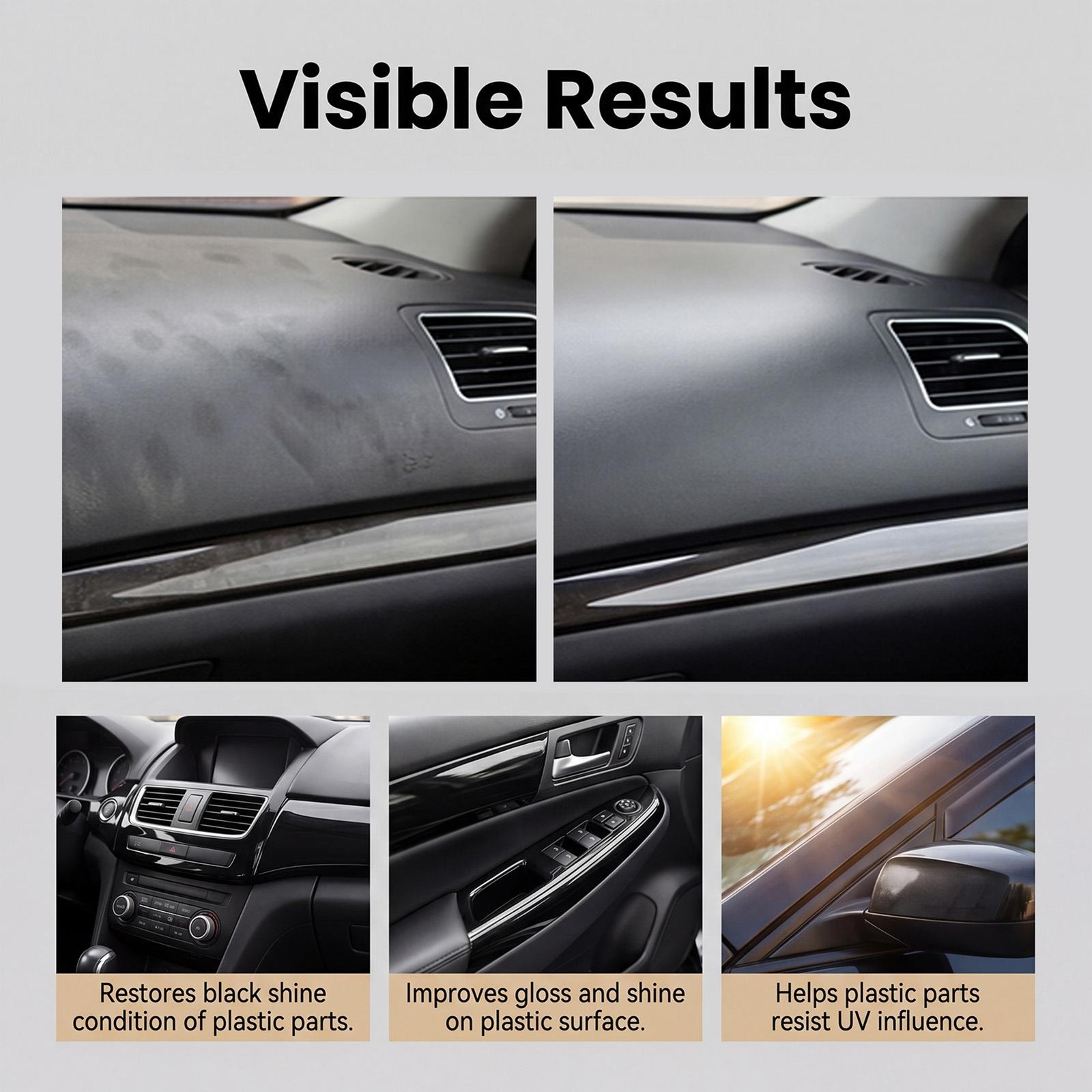 Vehicle Interior Cleaner 50ml Deep Cleaning Long Lasting Car Trim