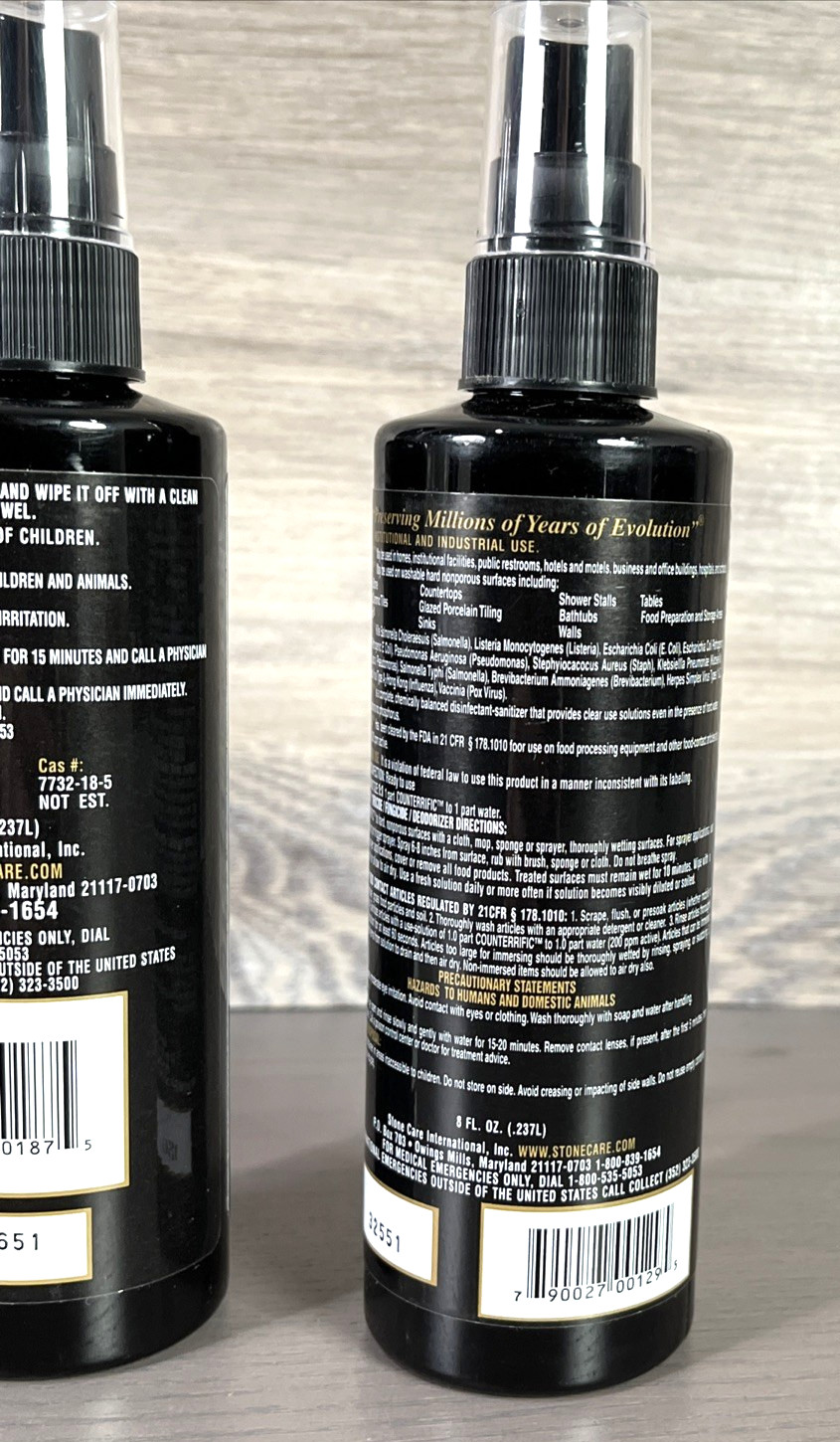 SCI Clean EnCounters Countertop Spray Cleaner Bottles New