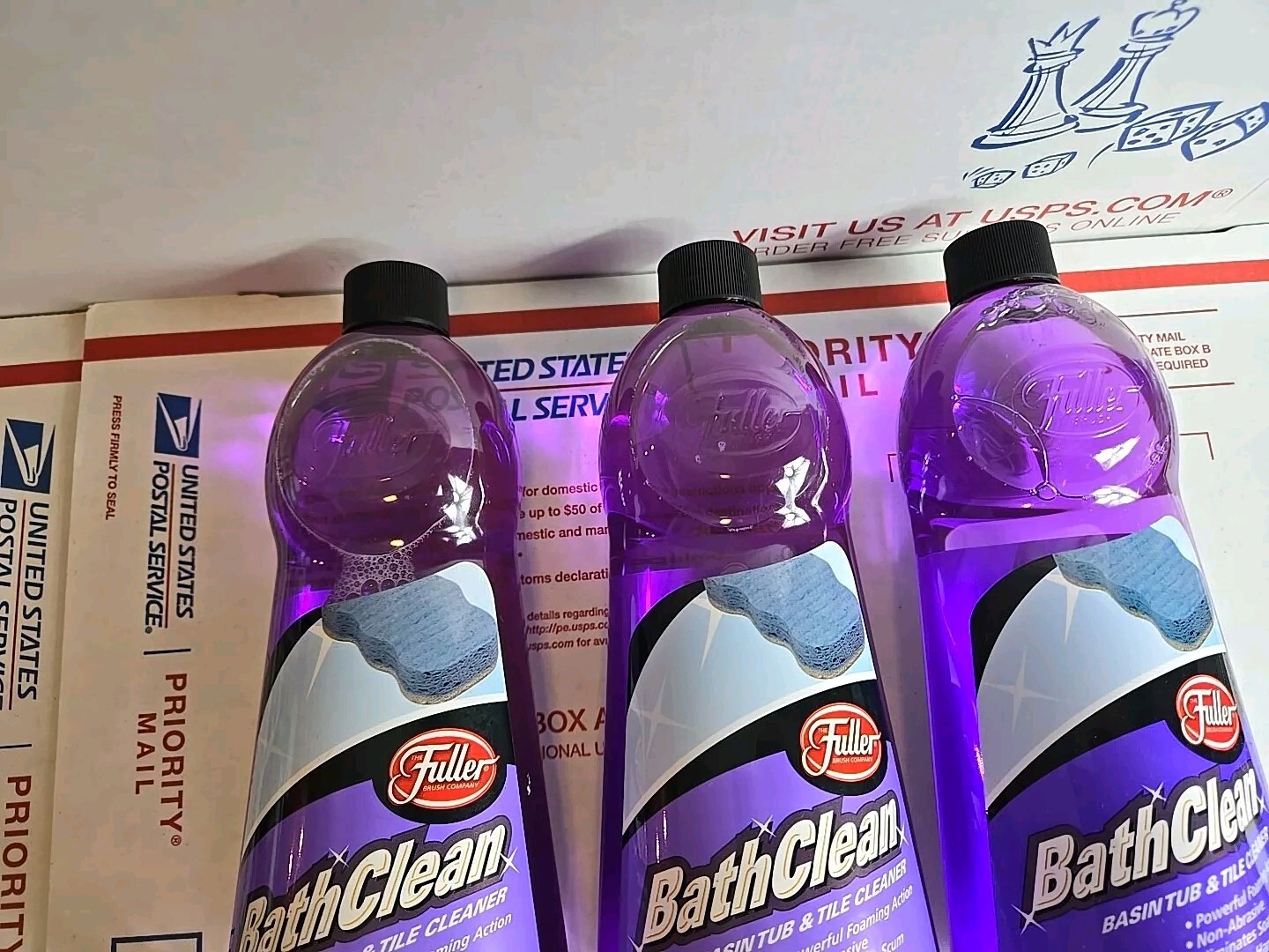 Lot Of 3-Fuller Brush BathClean Dissolves Soap Scum Hard Water Stains 22oz Each*