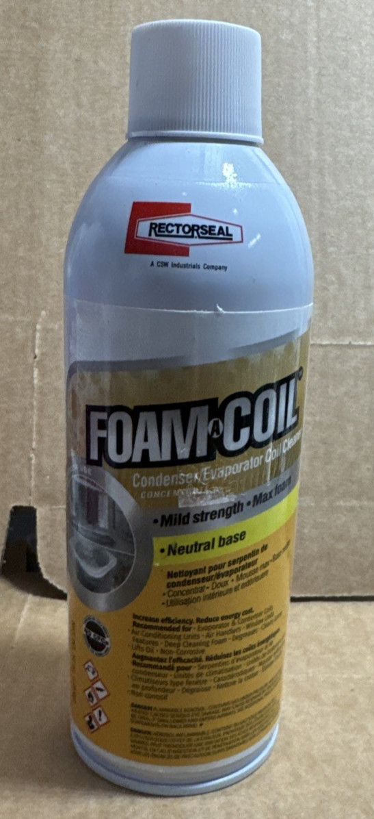 RECTORSEAL 82640 Coil Cleaner, Non- Acid Deep Cleaning Foam, Easy Application