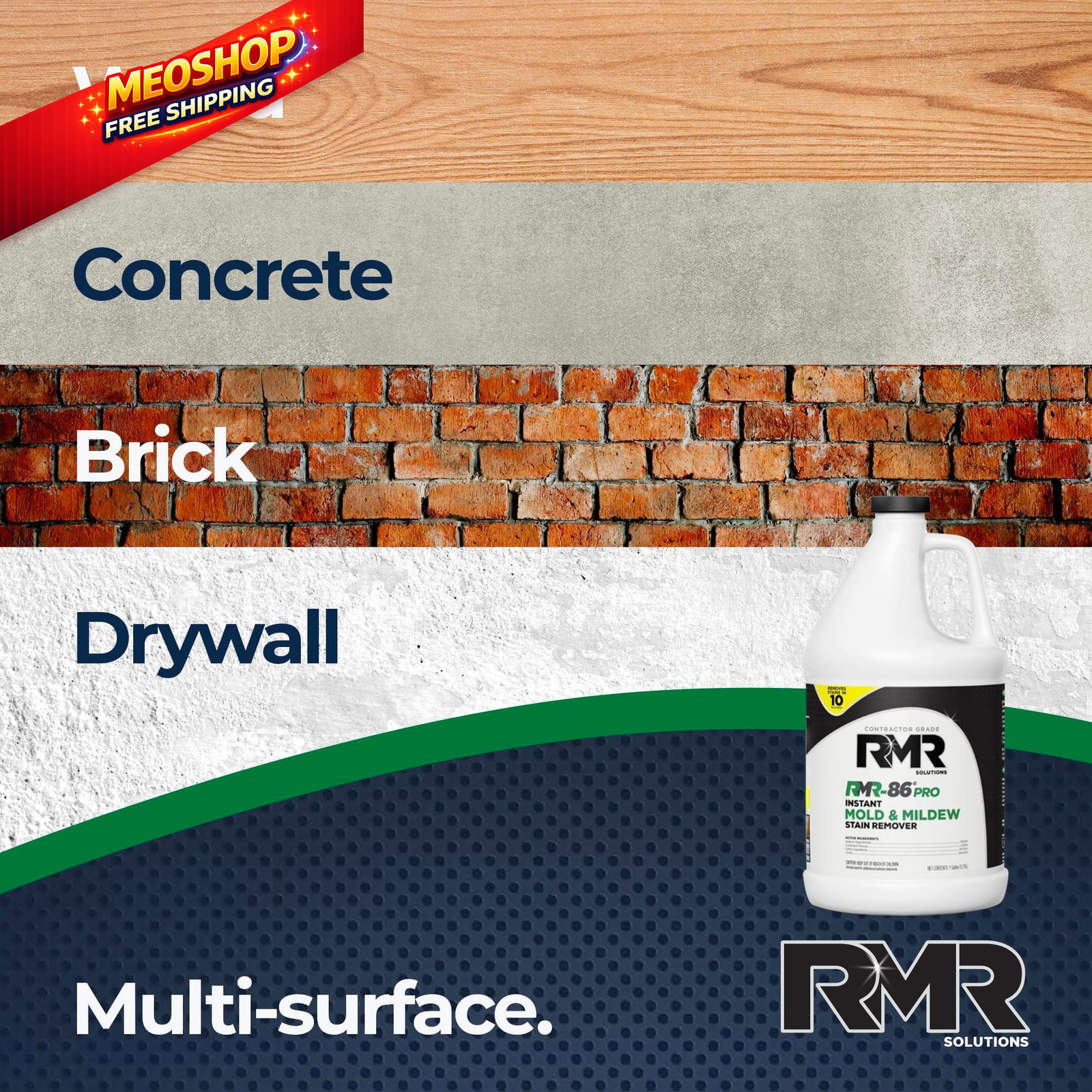 RMR-86 Pro Contractor Grade Mold Stain & 128 Fl Oz (Pack of 1), Pale Yellow