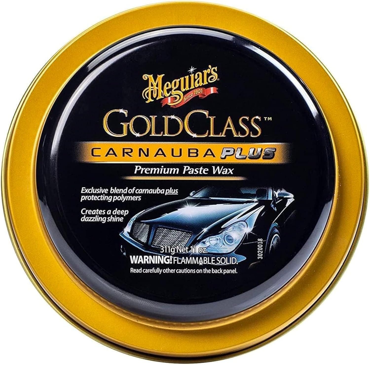Meguiar’s GOLD CLASS CARNAUBA PLUS Premium Paste Car Wax HIGH QUALITY Brand New