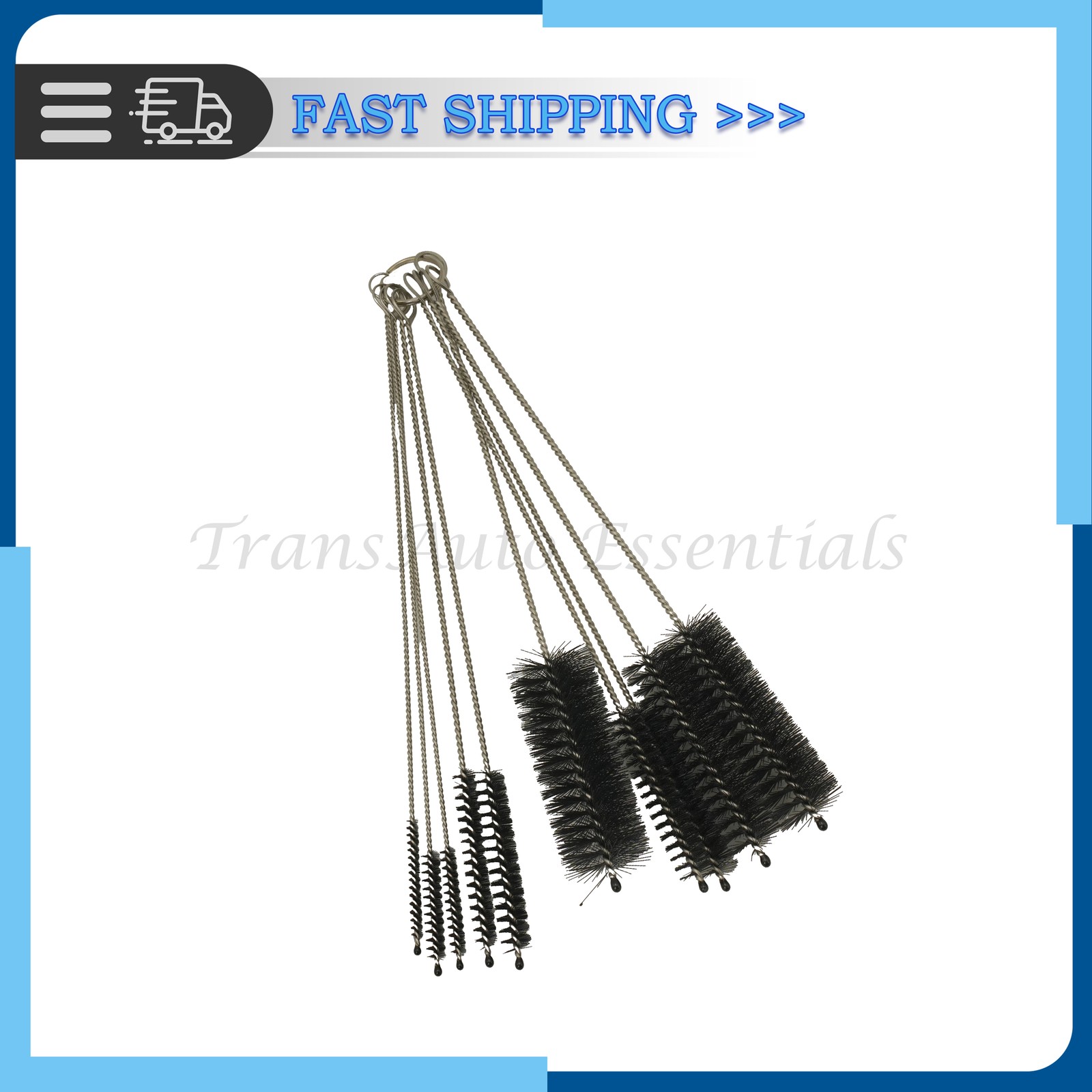 10PCS Set Nylon Small Long Cleaning Straw Brush Cleaner Bottle Tube Pipe US