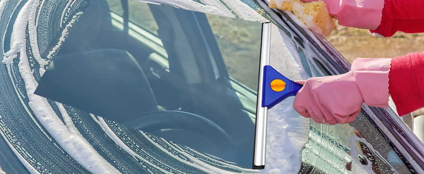 18-Inch Window Squeegee Professional with 12-INCH Chanel Squeegee for Shower