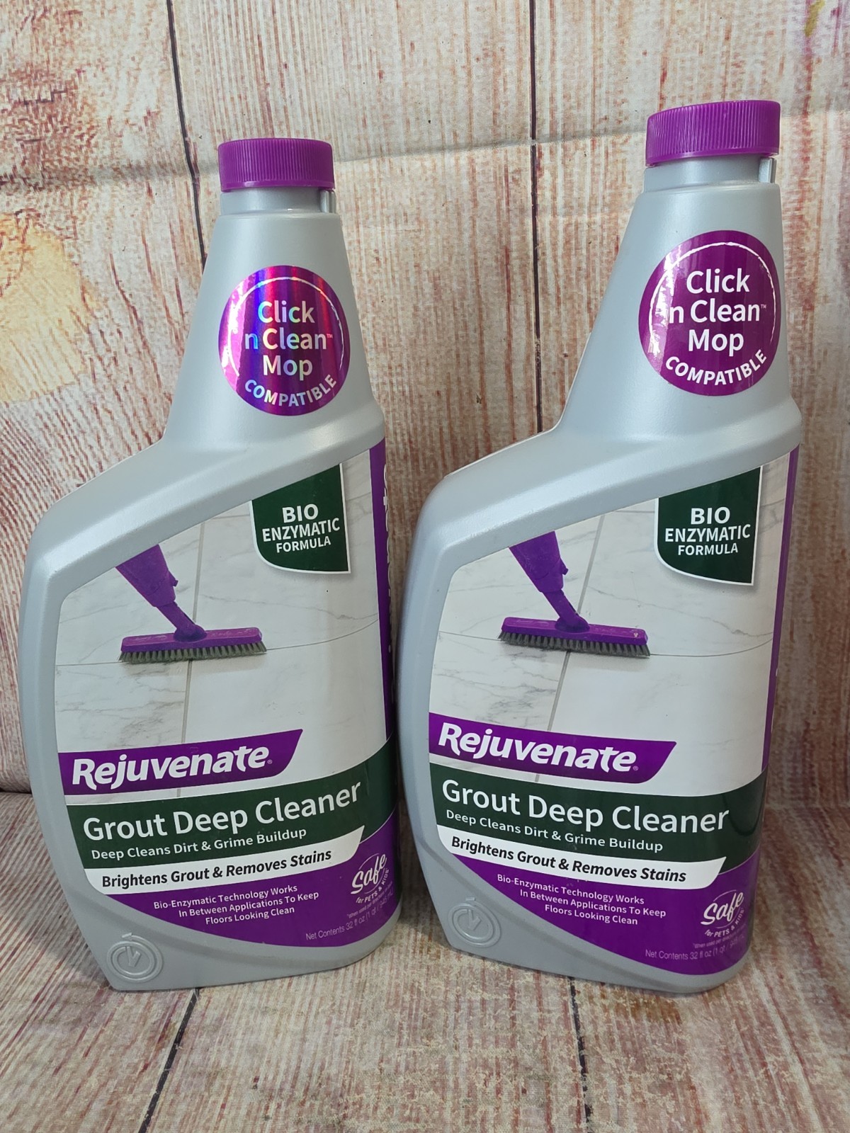 2pk Rejuvenate Grout Deep Cleaner 32 Fl Oz Bio Enzymatic Formula