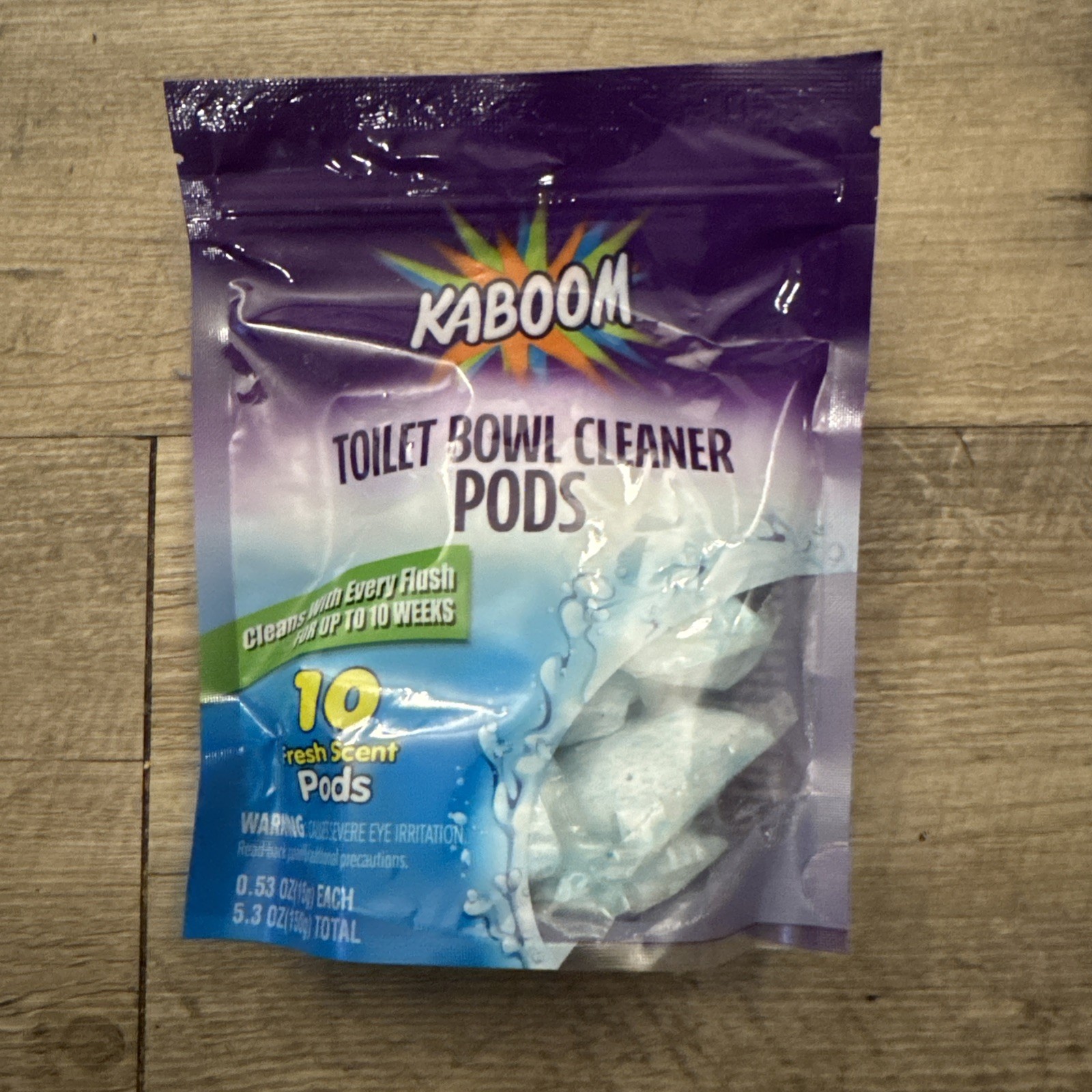 KABOOM Fresh Scent Toilet Bowl Pods 3 Bags 30 Count Total Free Shipping New DELM