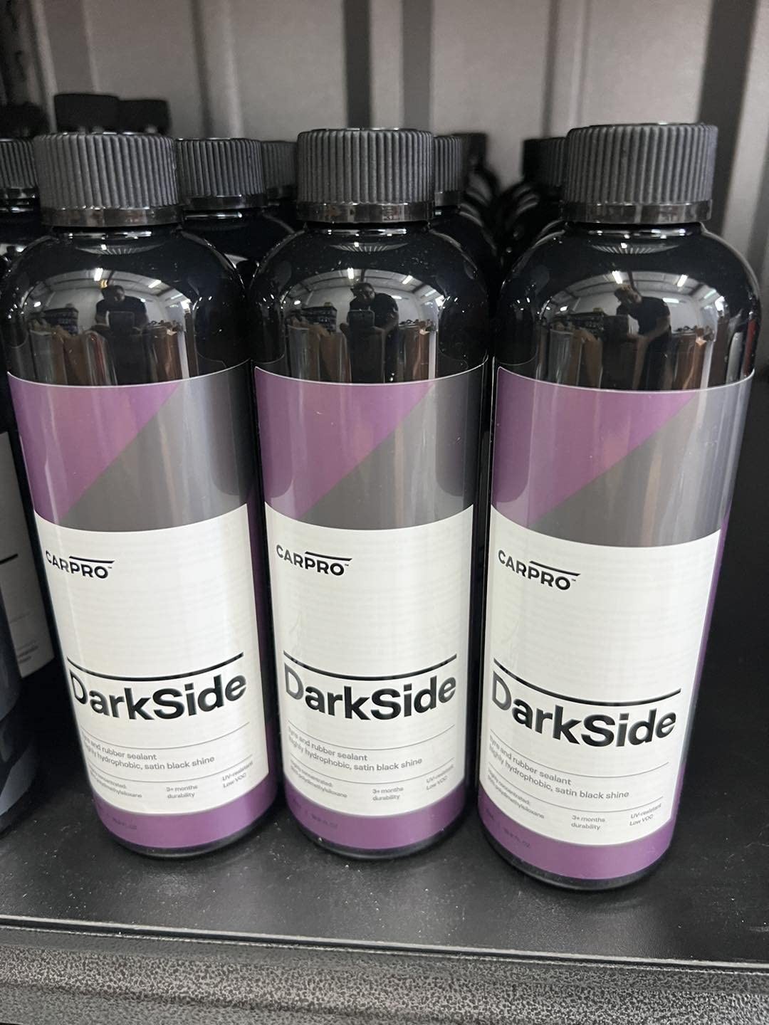 CARPRO DarkSide Tire Sealant: Restore Faded, Hydrophobic, Satin Black Finish, UV