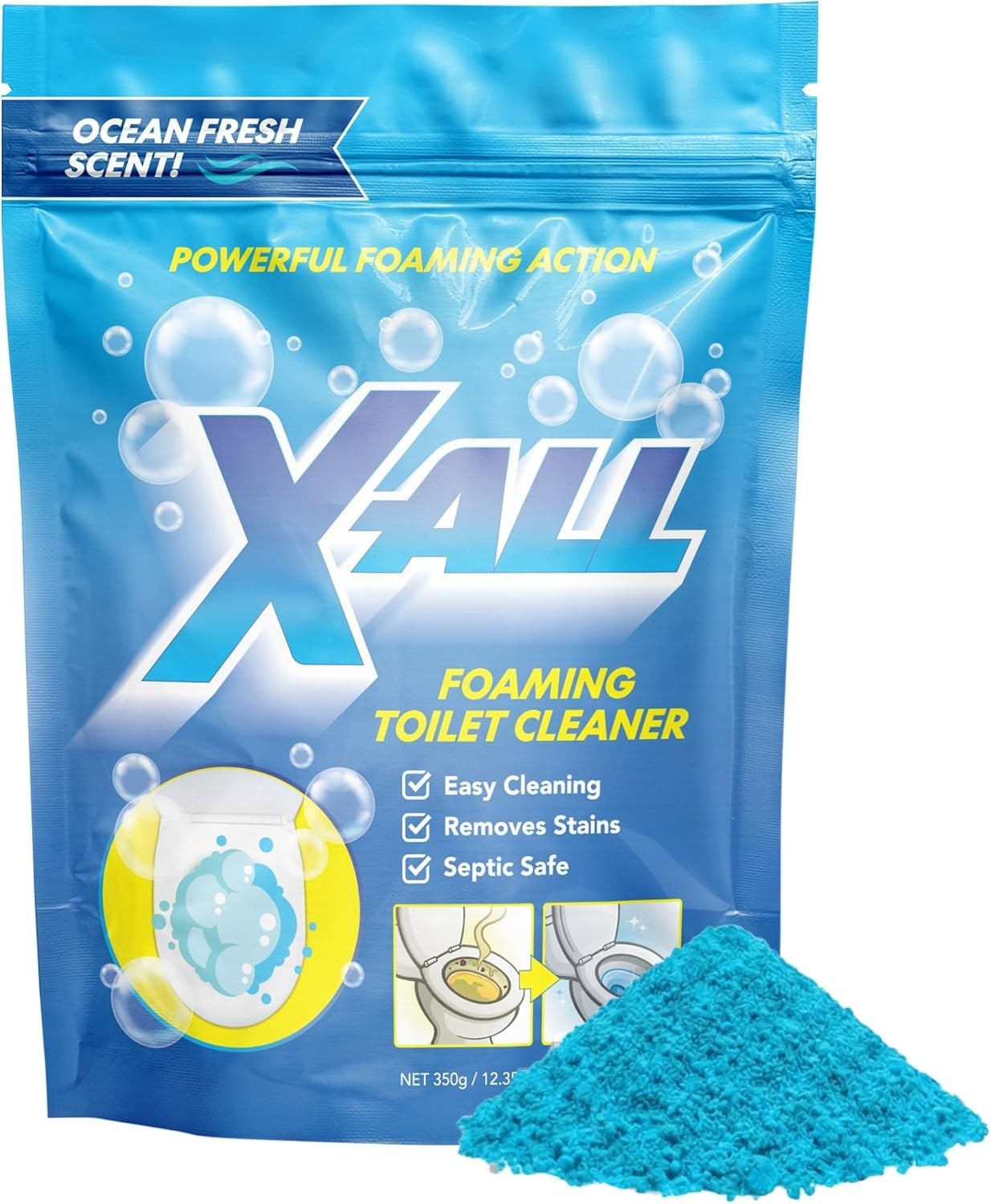 Self-Activating Foaming Toilet Cleaner – Fights Stains & Limescale Effortlessly!