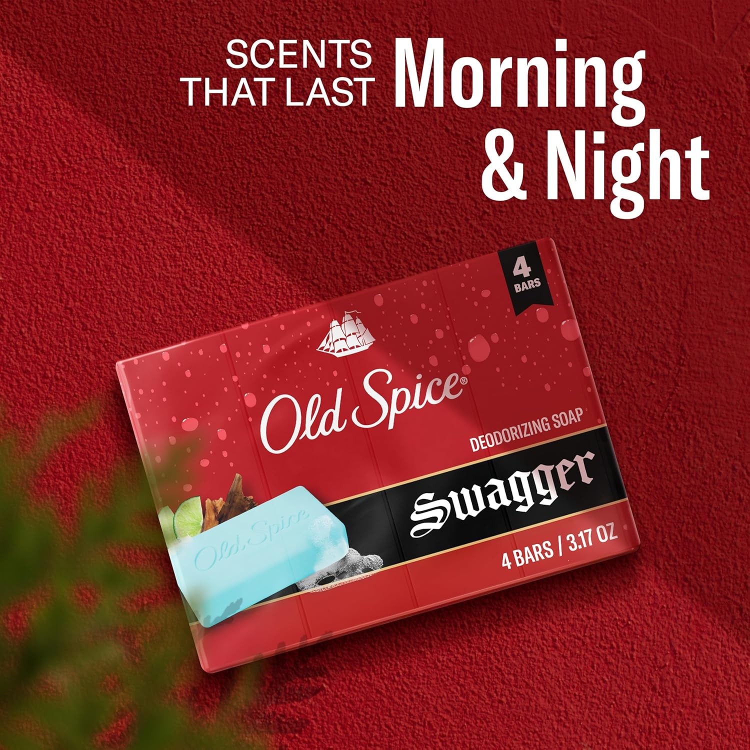 Bar Soap for Men, Refreshing Clean to Wash Away Dirt & Odor, Cleansing Formula,