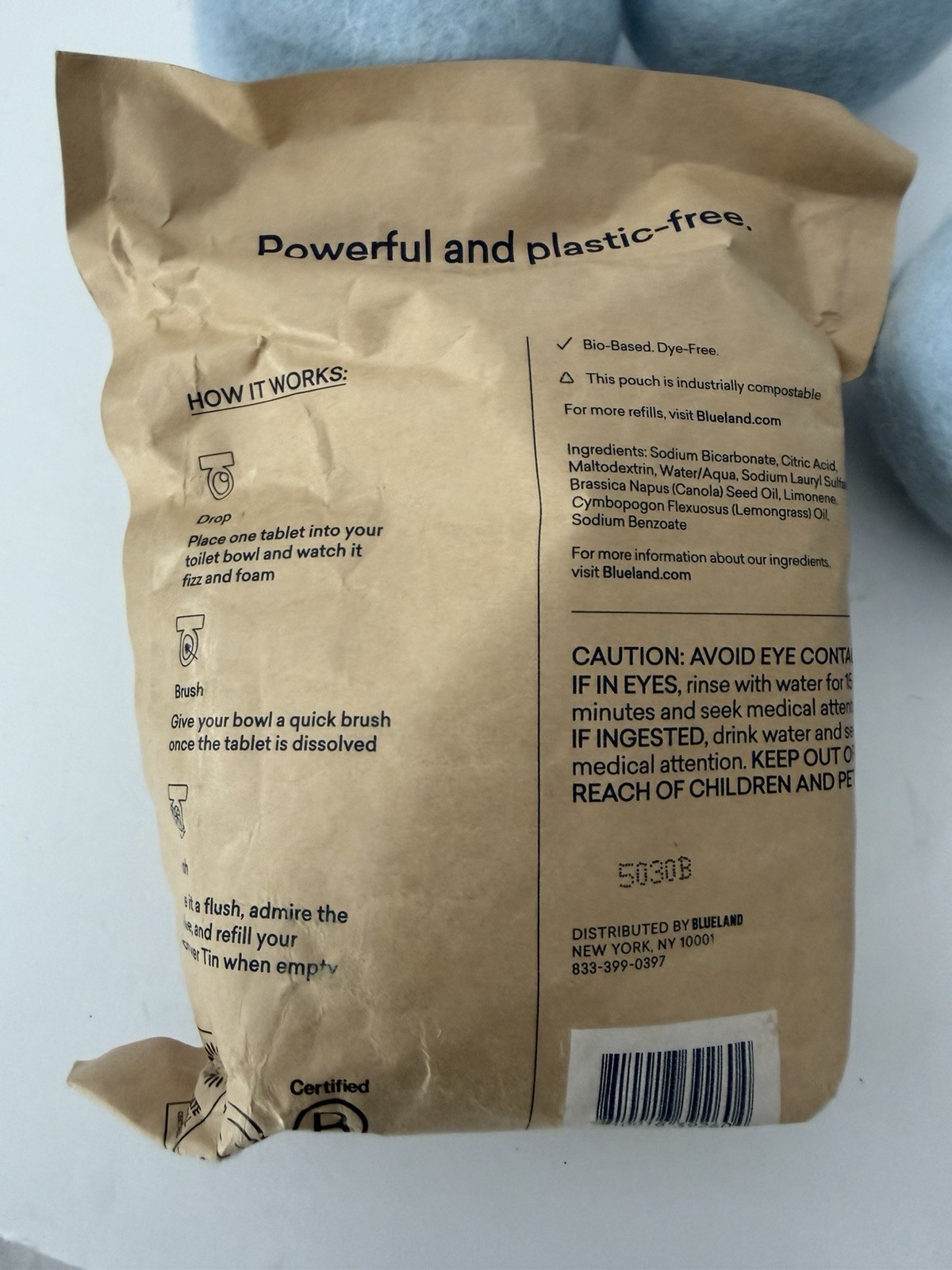 Blueland Starter Kit – Glass Pump, Toilet Cleaner, Wool Dryer Balls, Tin, Loofah