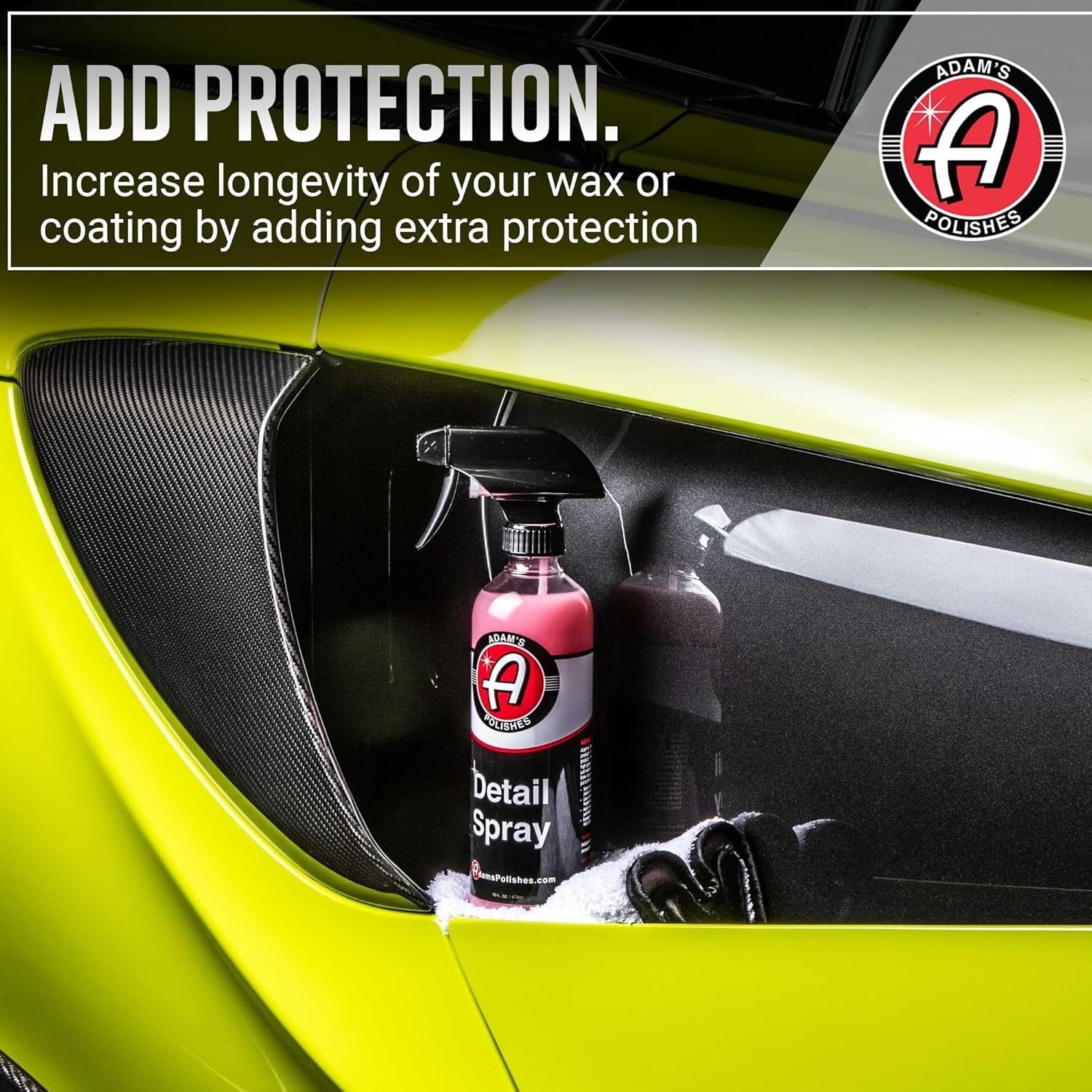Adam’s Polishes Detail Spray – Quick Waterless Detailer Spray For Car Detailing,