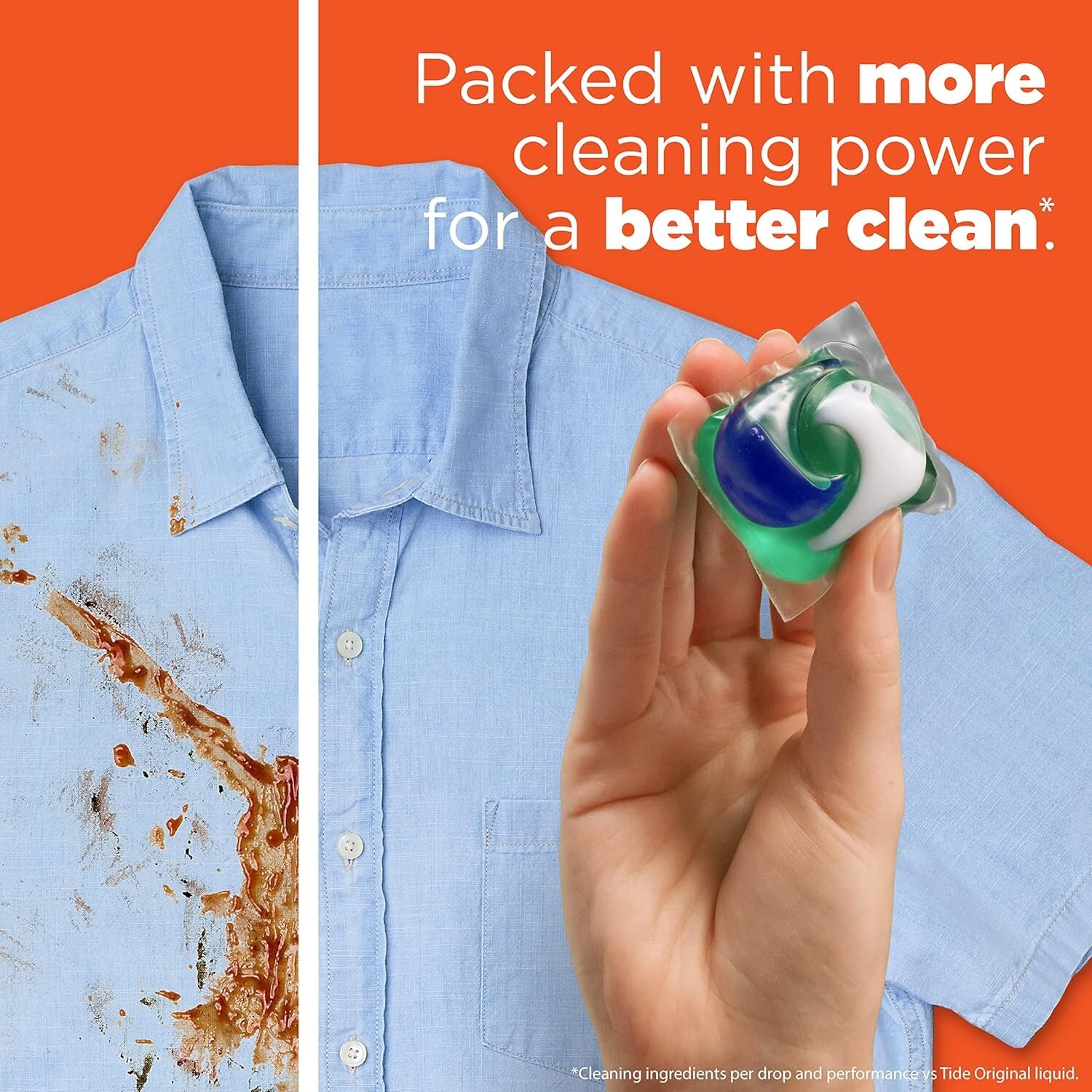 Tide PODS Liquid Laundry Detergent Soap Pacs, Powerful 76 Count (Pack of 1)