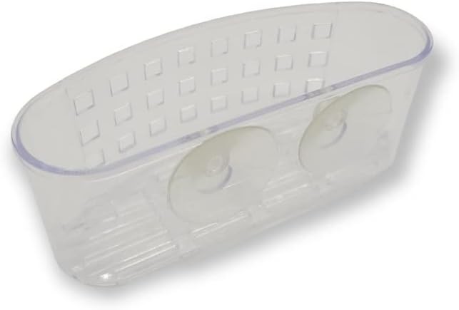 Kitchen Sink Caddy Dish Soap Scrubber Sponge Holder Basket with Suction Cups –