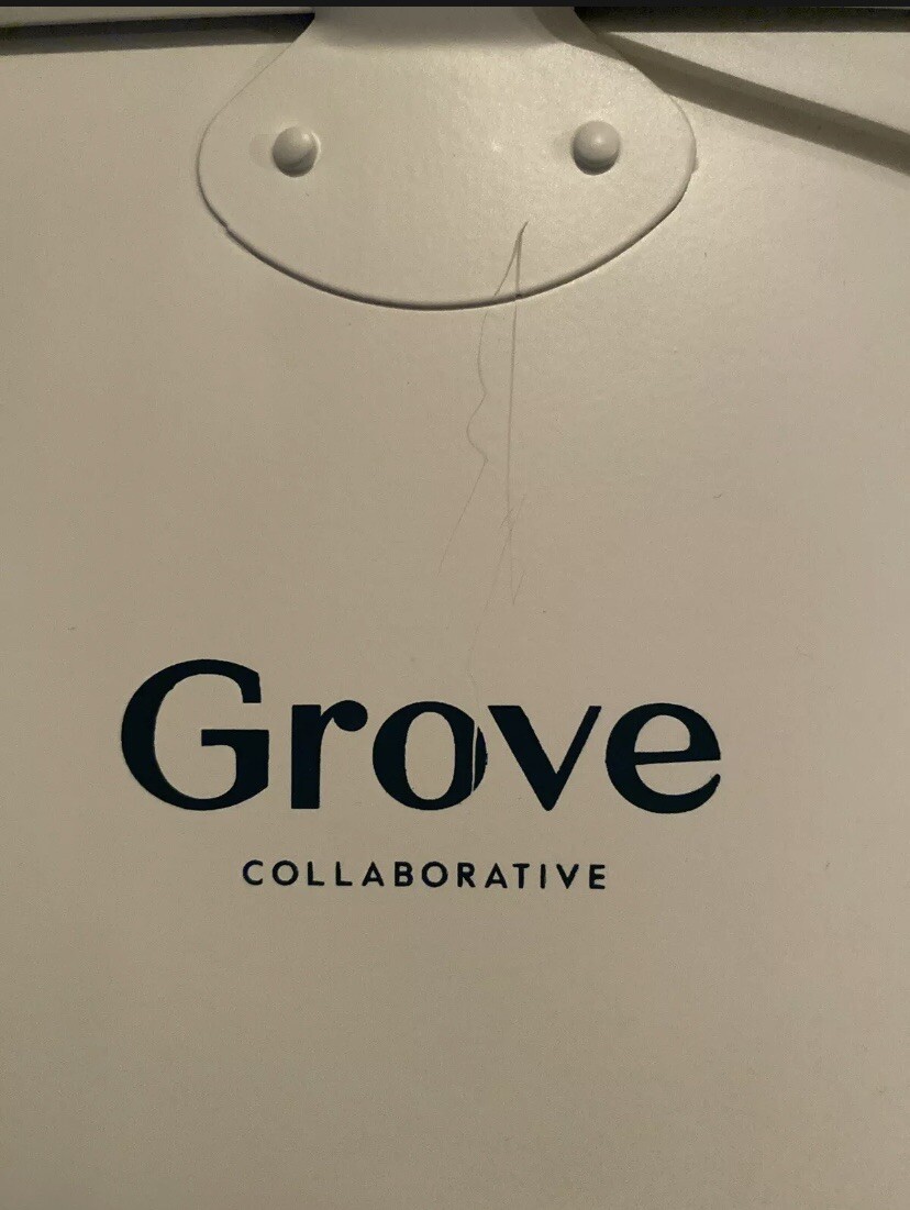 GROVE COLLABORATIVE – MATTE WHITE CLEANING CADDY TIN BUCKET – New