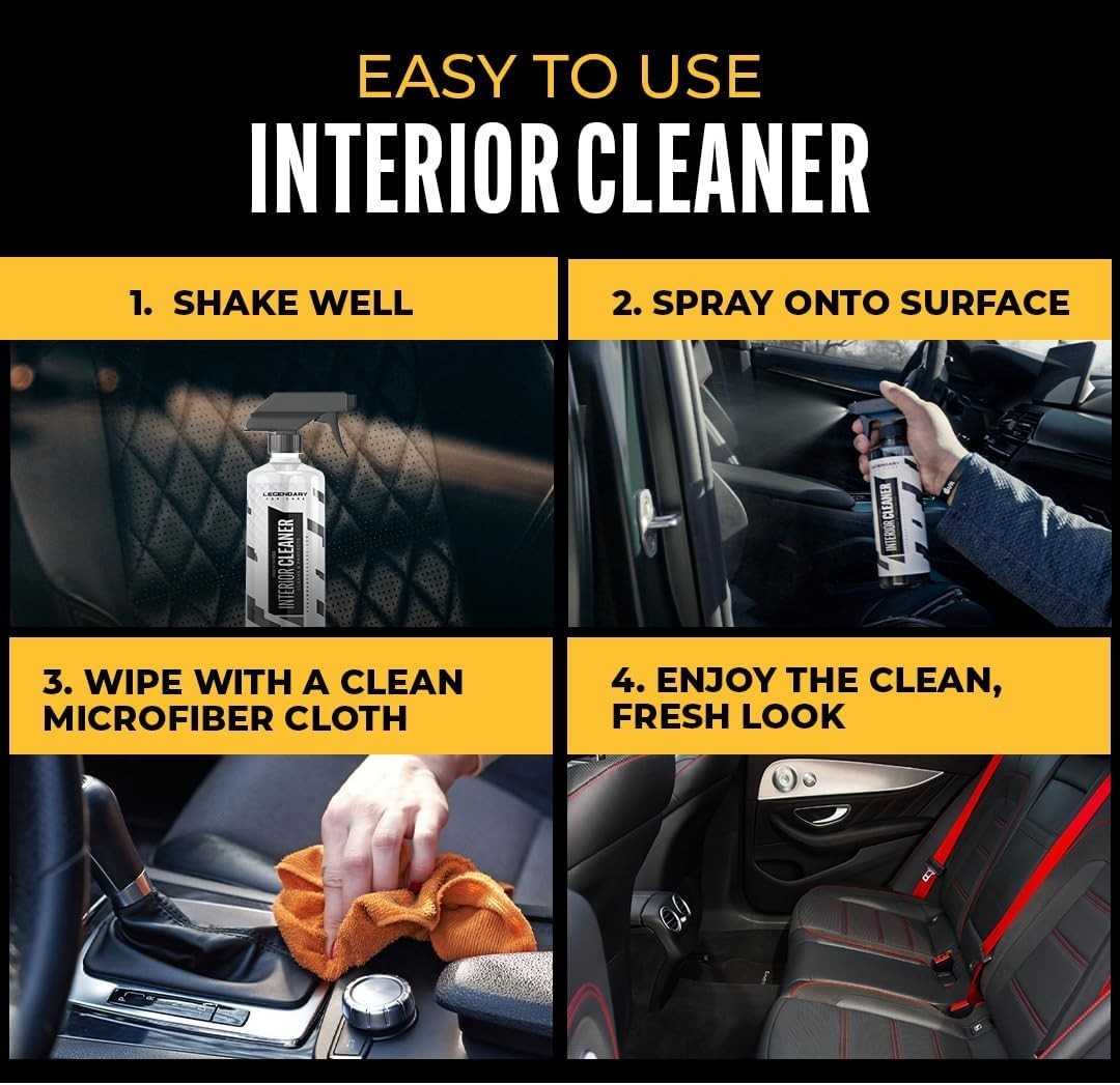 Legendary Interior Cleaner 16oz – All Purpose Interior Detailer & Carpet Clea…