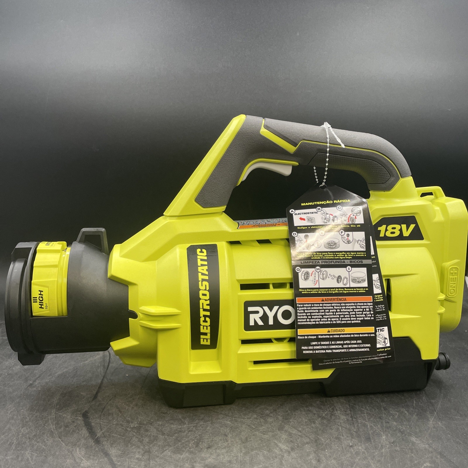 RYOBI P2870 1 Gal. 18v Electrostatic Sprayer Kit (OPEN BOX)