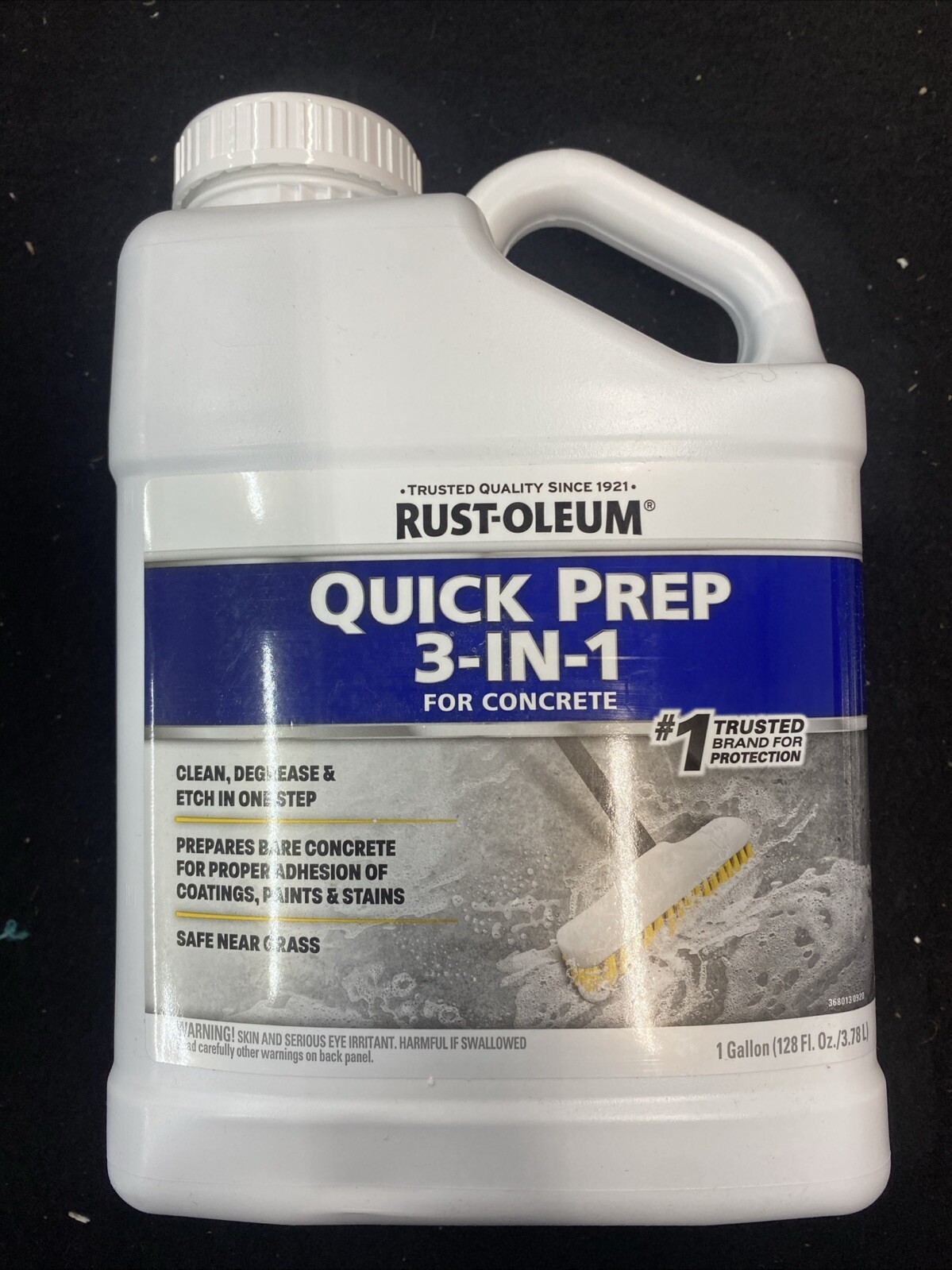 Rust-Oleum Quick Prep 3-in-1 Concrete Cleaner, Degreaser & Etch, Gallon 128 oz
