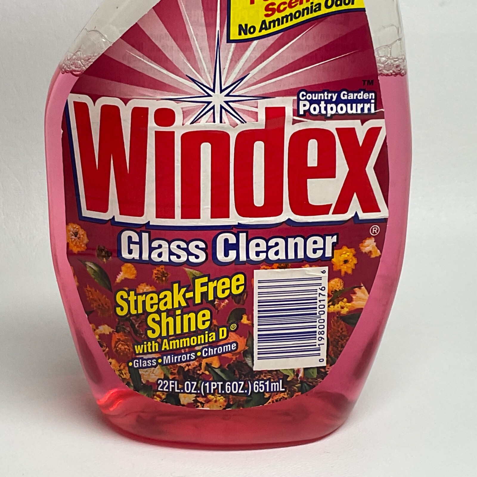 1996 Windex Glass Cleaner Country Garden Potpourri spray bottle display prop pin