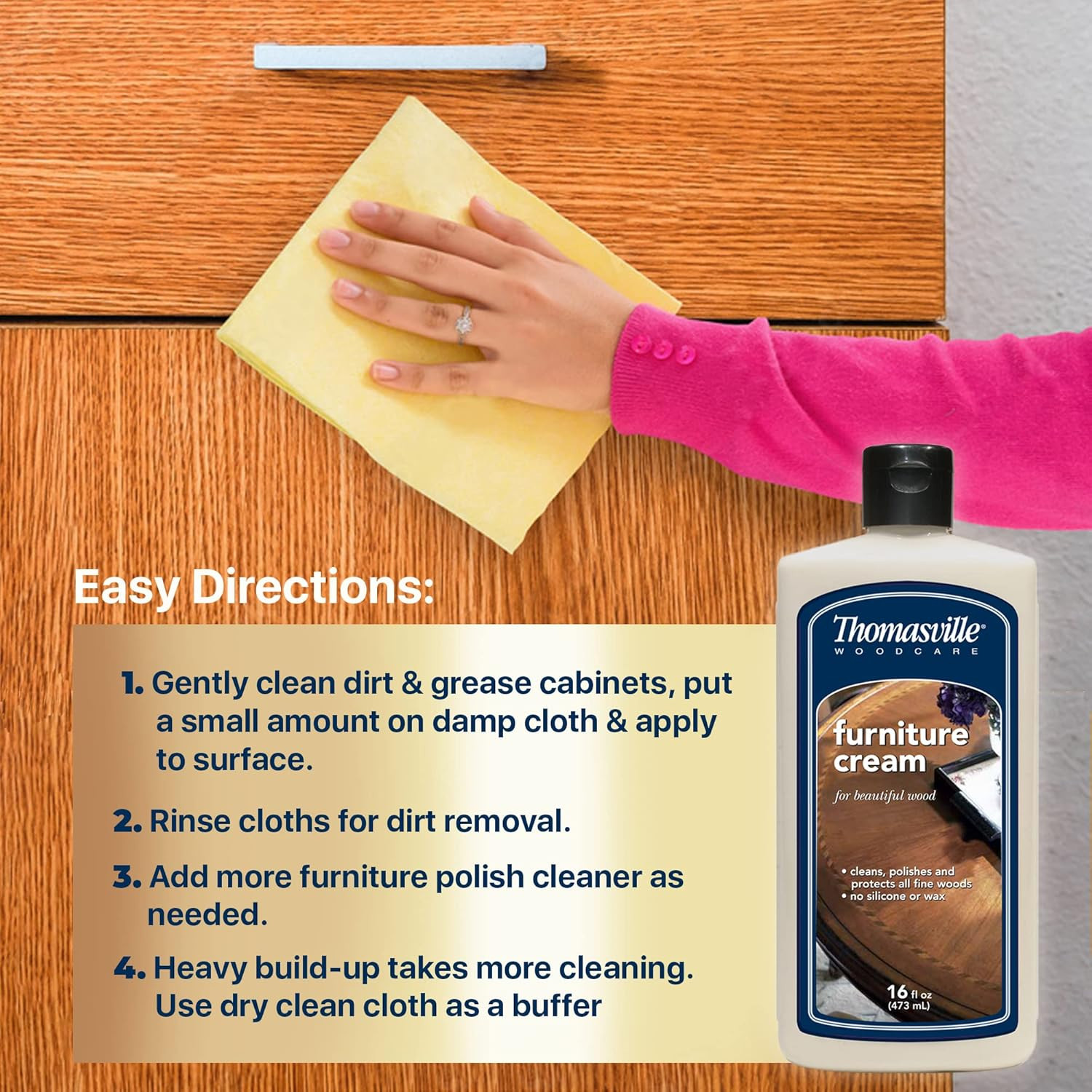Furniture Cream – Multisurface Wood Cleaner and Polish Furniture Quick Shine Res