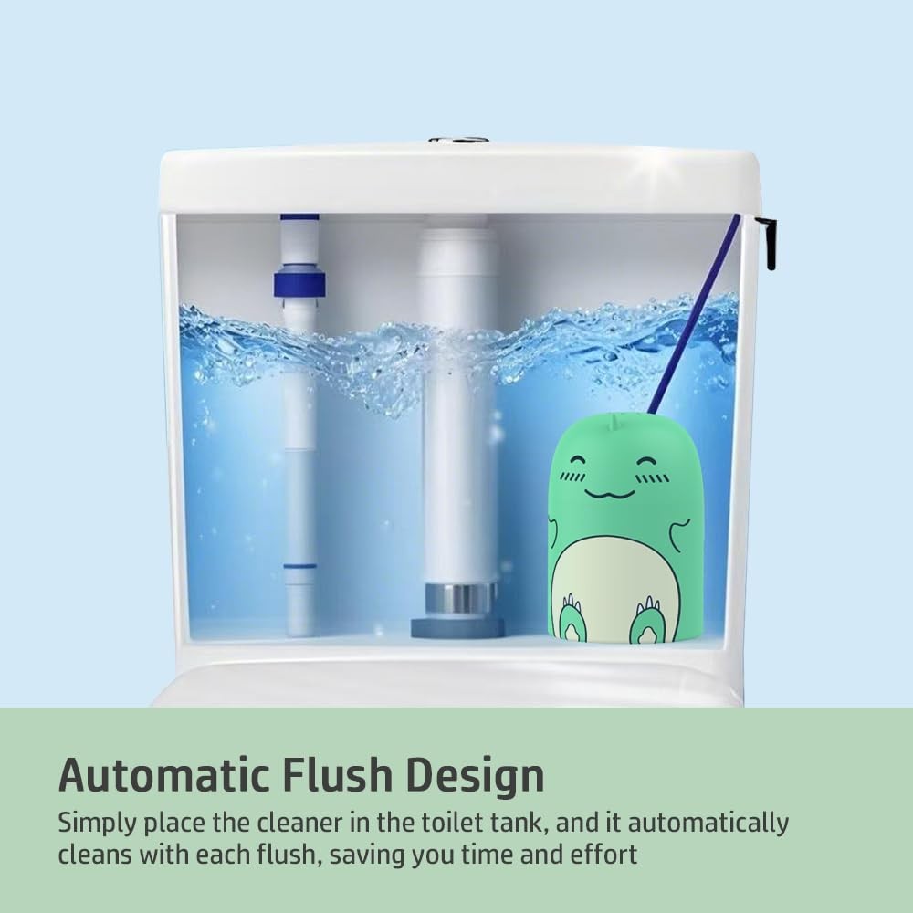 Cute Dinosaur-Shaped Toilet Bowl Cleaner Bottle, Bathroom Toilet Tank Cleaner…