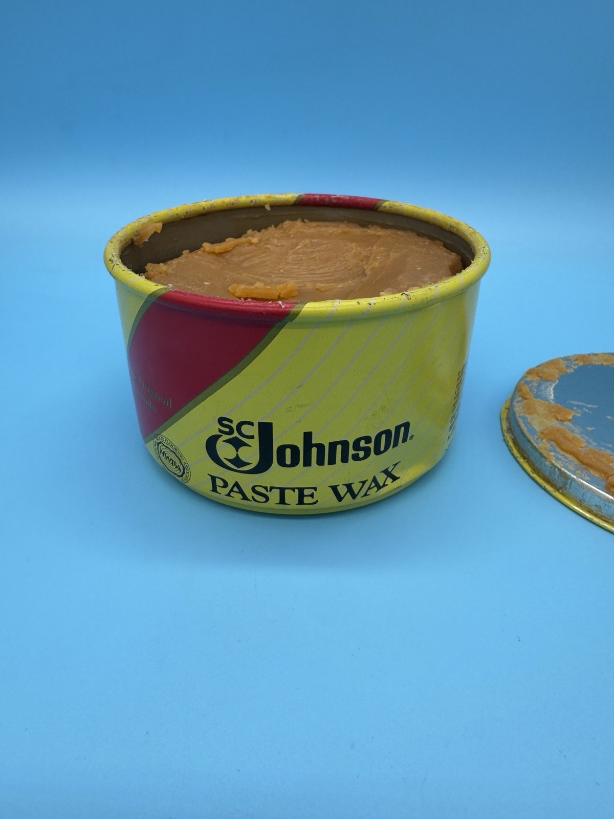 SC Johnson Paste Wax 16 oz Original Formula Discontinued 95% Full Vintage