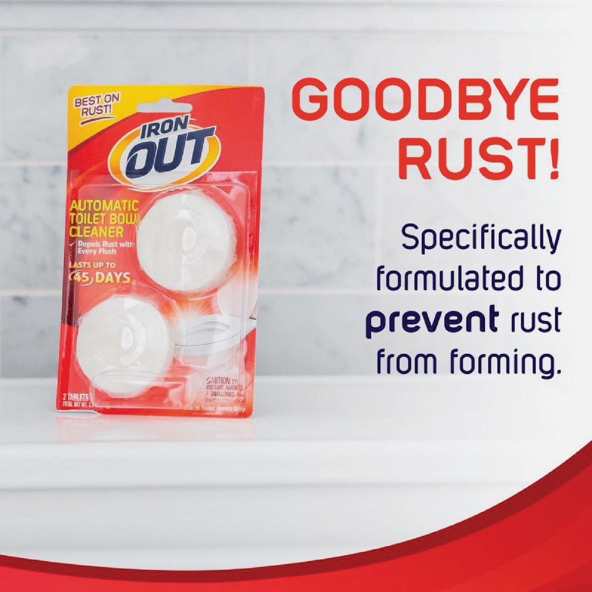 Iron Out Automatic Toilet Bowl Cleaner, 2 Use AT12T Iron Out AT12T 076168001036