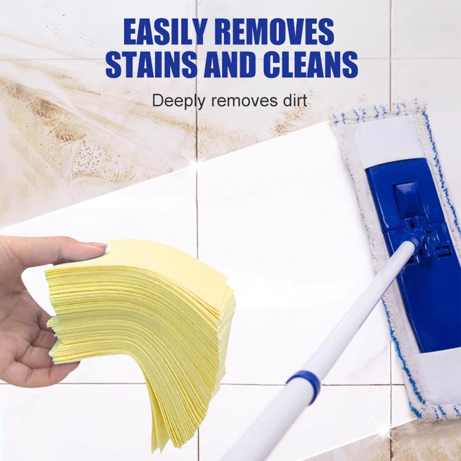 Multipurpose Dissolvable Floor Cleaning Sheets 30 Pieces Deep Clean Tablets Mopp