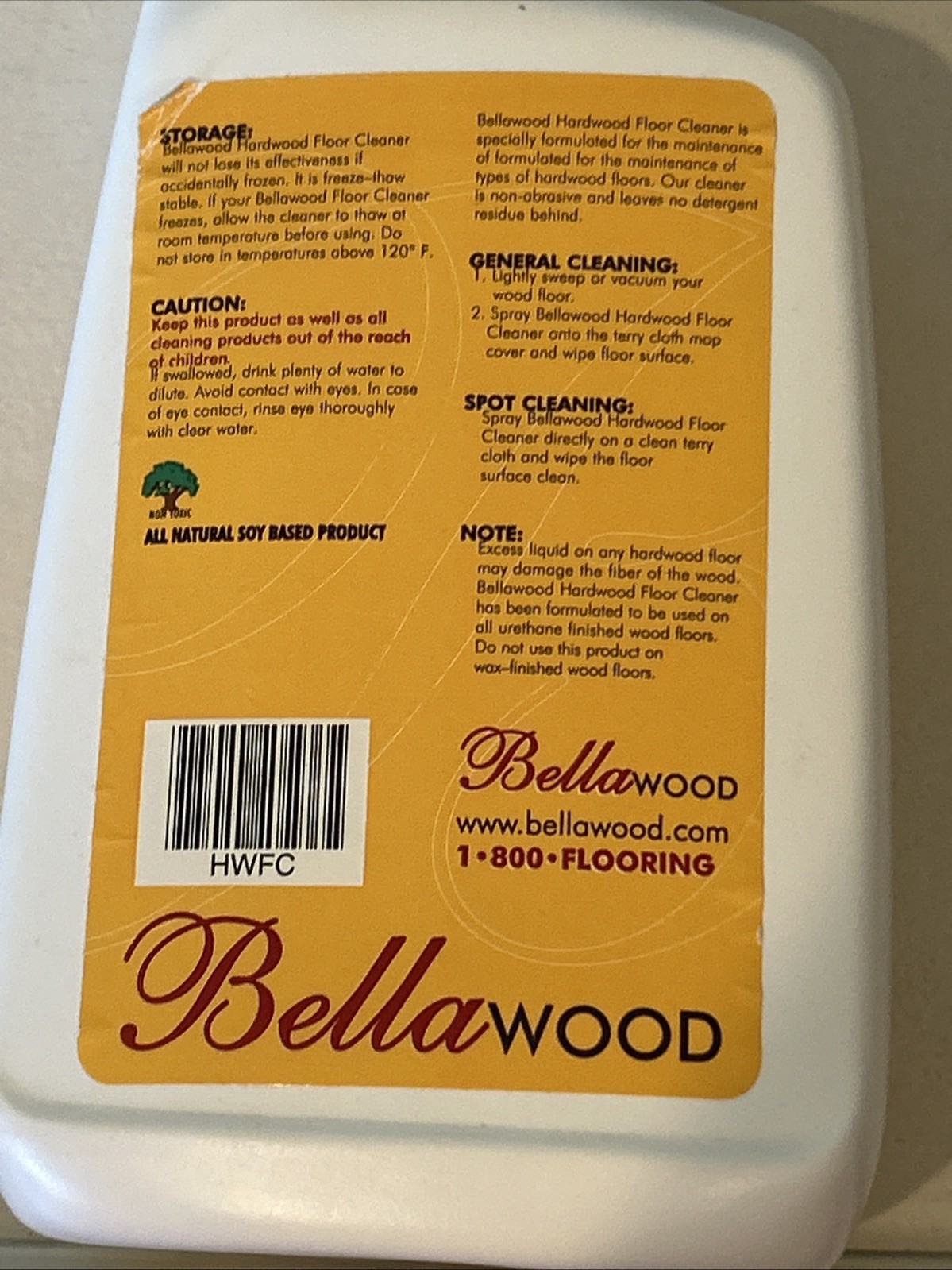 Bellawood Hardwood Floor Cleaner Ready To Use 32 Oz Spray Laminate Vinyl & More