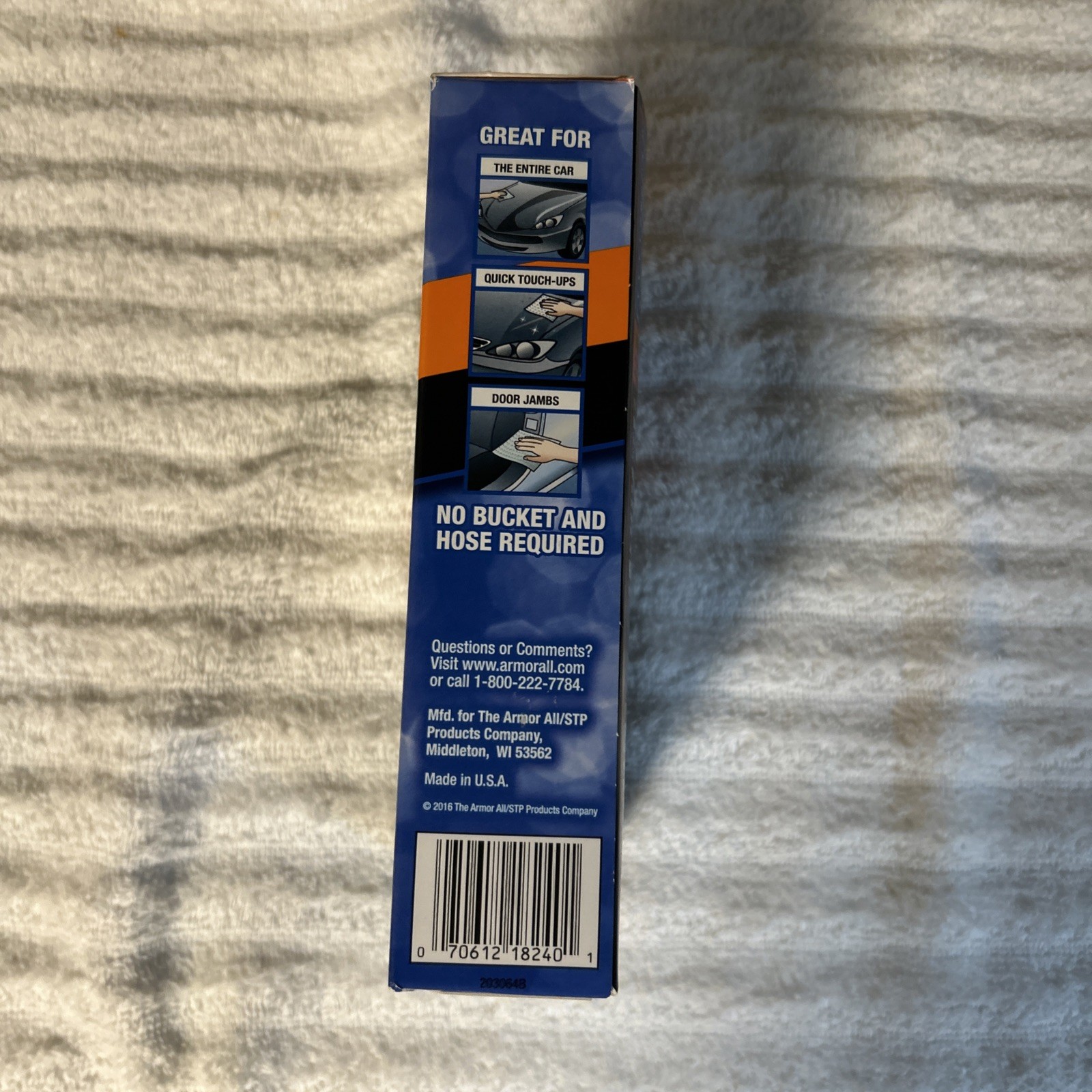 Armor All Ultra Shine Car Wash Wipes 12 XL 10×15 Wipes New In Box