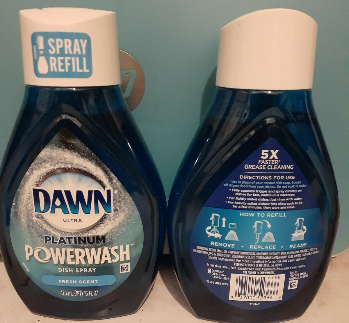 Dawn Platinum Powerwash Dish Spray Refills Fresh Scent 16 fl oz PACK OF 2