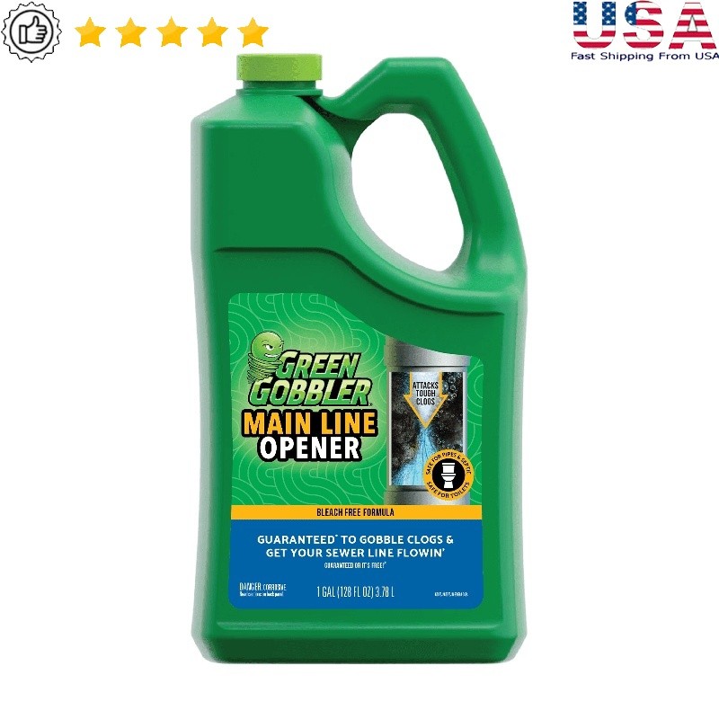 Main Line Opener Drain Cleaner Bleach Free Clog Remover Septic Safe 1gal New