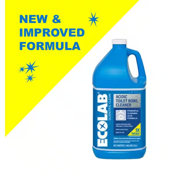 1 Gal. Acidic Toilet Bowl Cleaner and Limescale Remover for Bathroom Toilets and