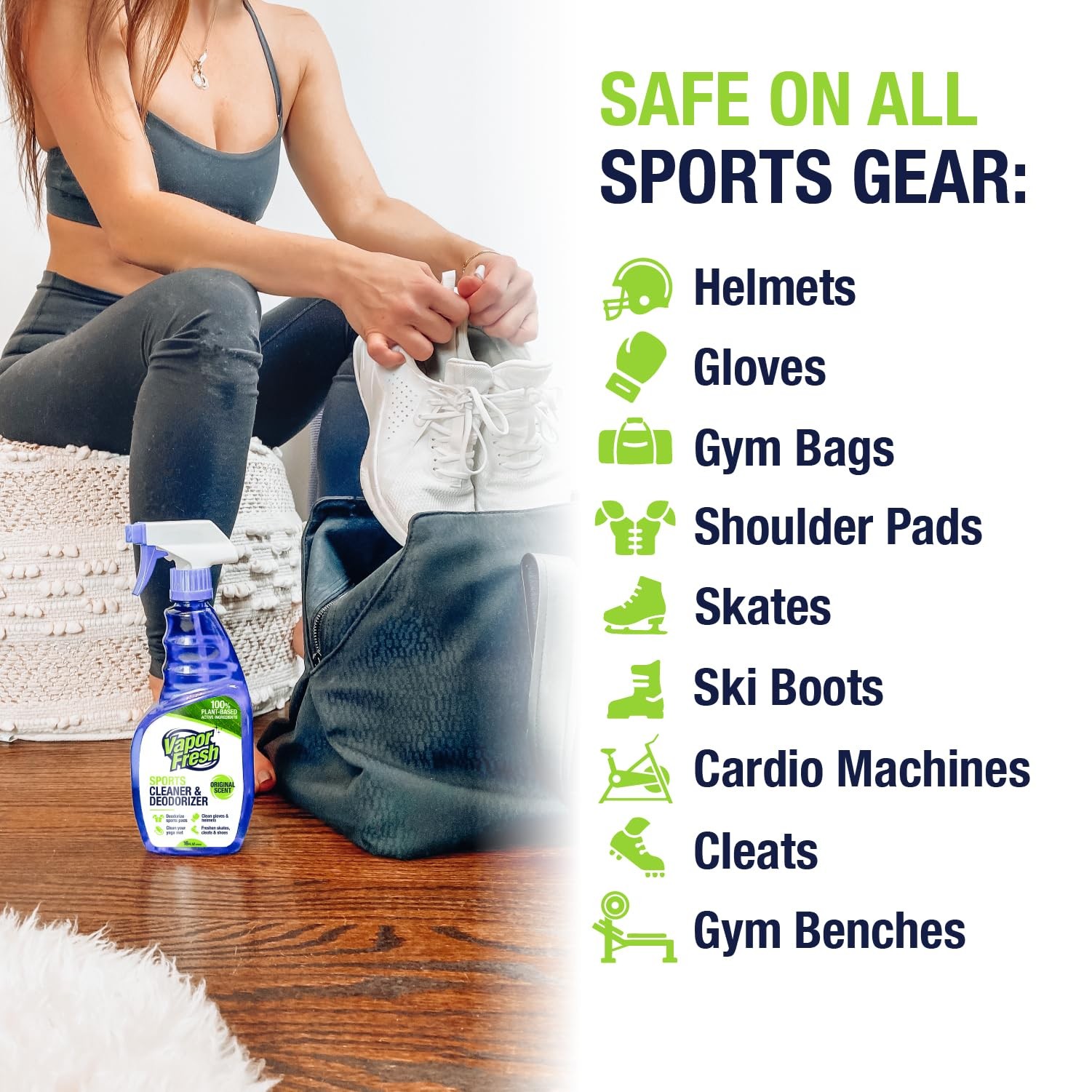 Sports Cleaner and Deodorizer – For Boxing Gloves, Sports Pads, Helmets, Gym …