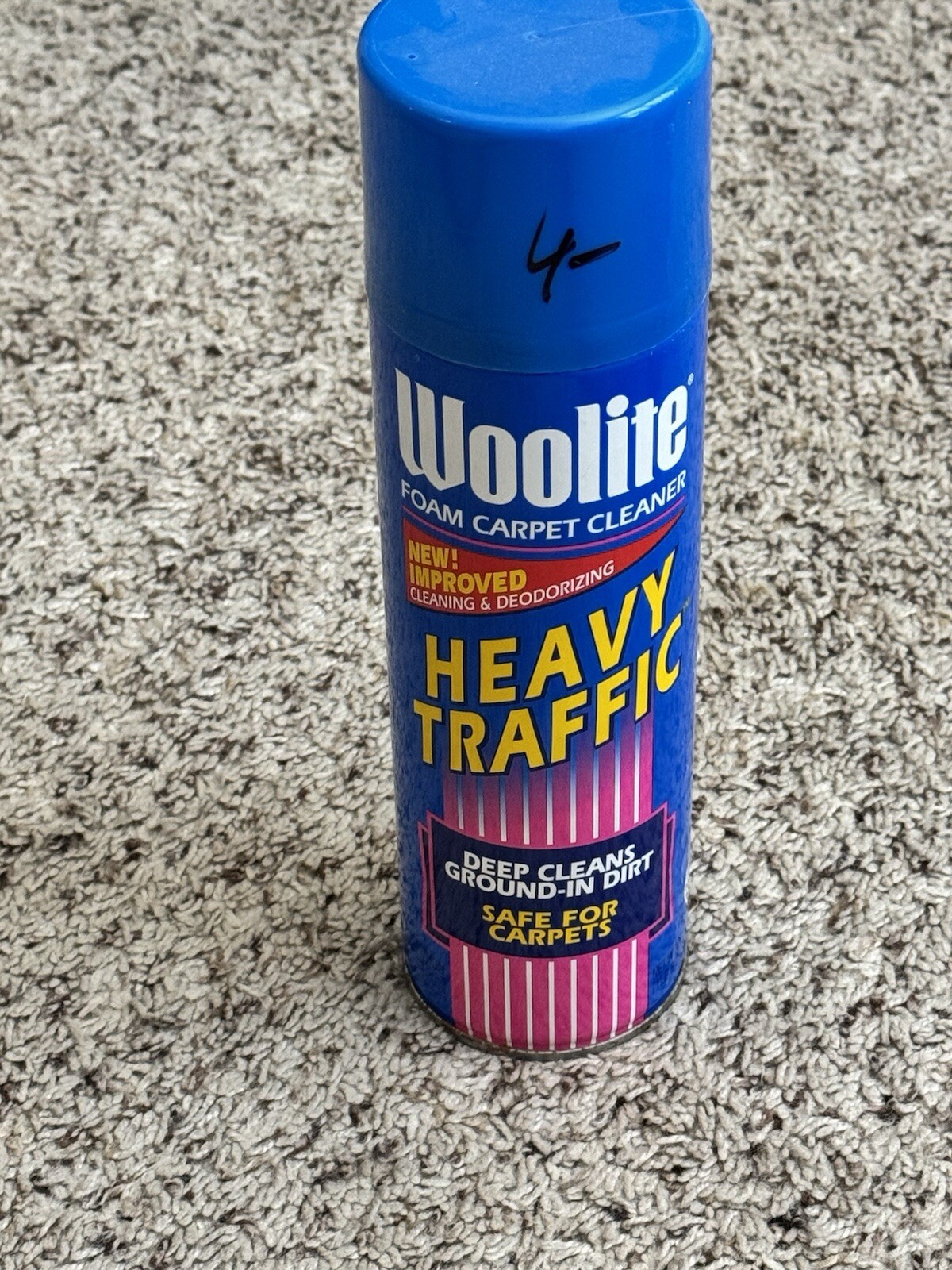 Woolite Foam Carpet Cleaner HEAVY TRAFFIC Deep Cleans Ground-in Dirt 22 oz 1995