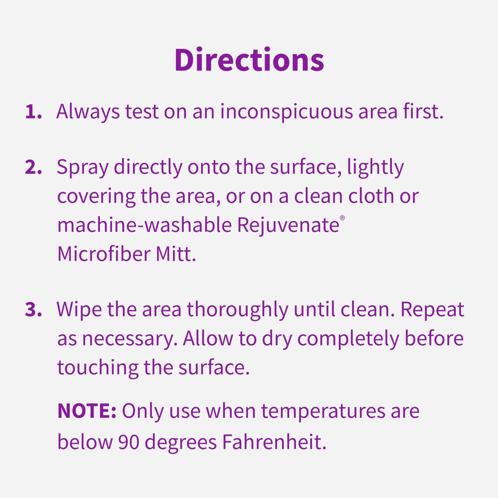 Rejuvenate Cabinet & Furniture Cleaner pH Neutral Streak and Residue Free Cleans