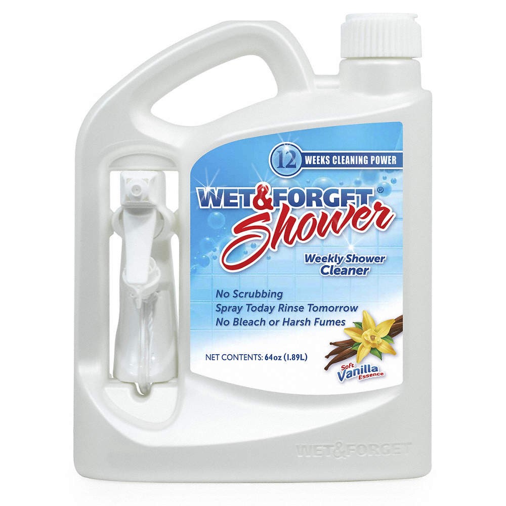 WET AND FORGET 801064 Shower Cleaner,64oz,Trigger Spray Bottle PK 5