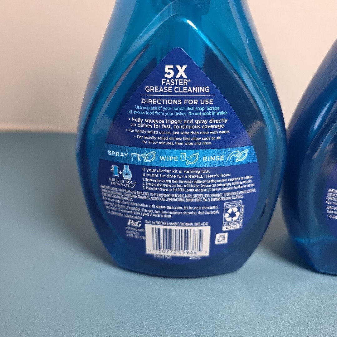 2 Dawn Powerwash Spray, Dish Soap, Dishwashing Liquid, Crisp Lilac Seasonal
