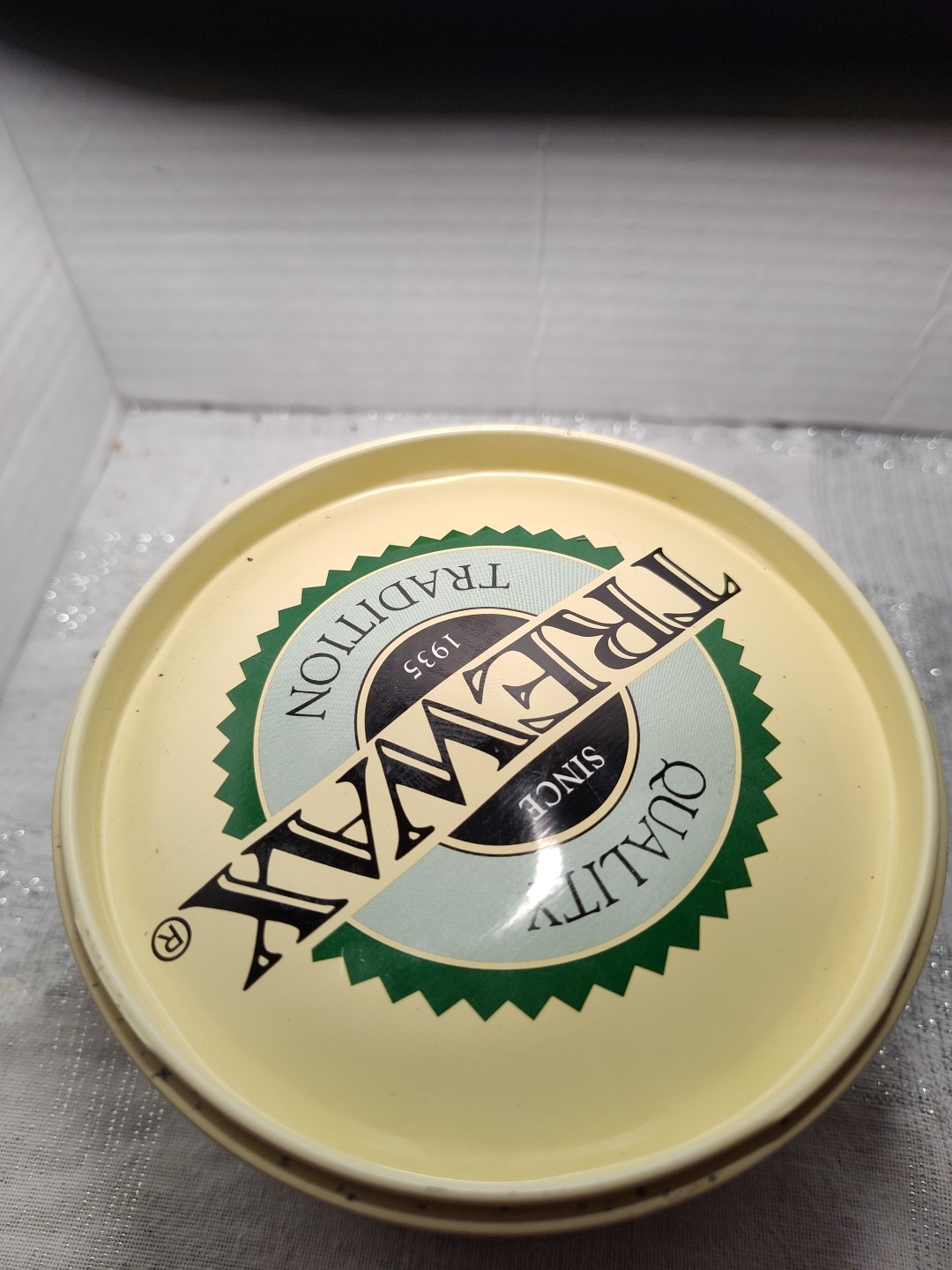Used Original Trewax Clear Paste Wax Polish 12.35 Oz Can 70% Remaining