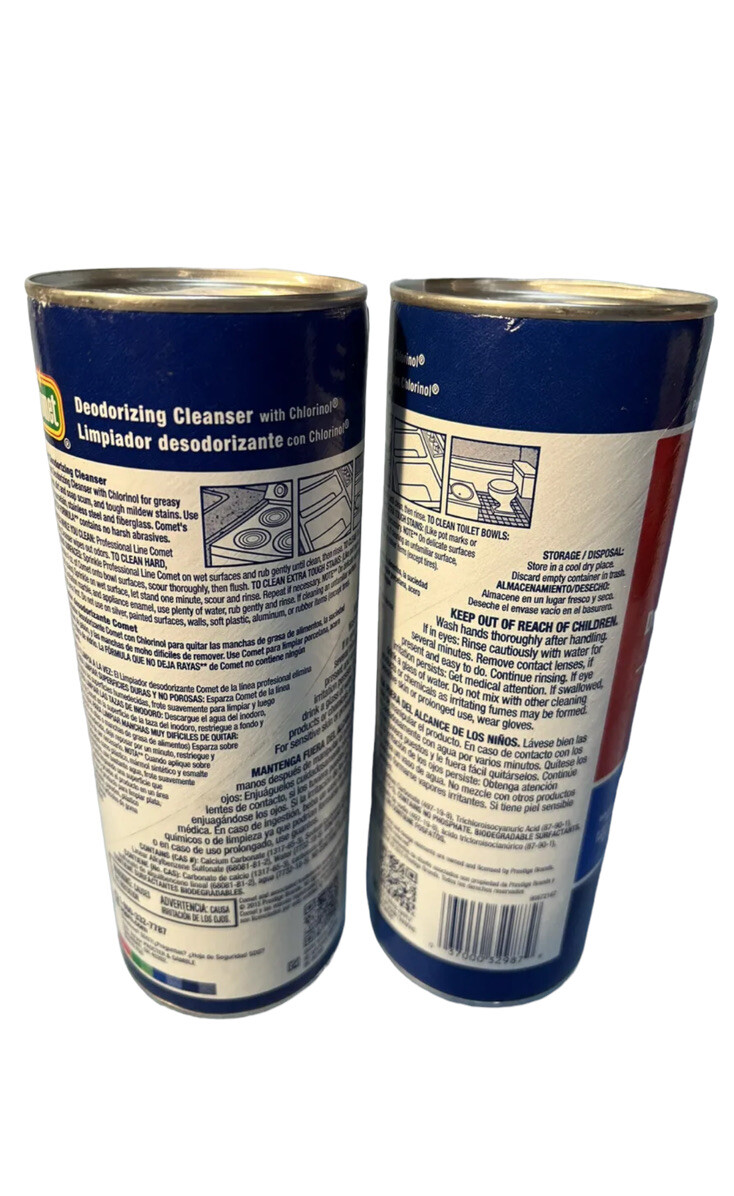 (Pack Of 2) PREMIUM Comet Deodorizing Cleaner, 21 Oz With Chlorine’s